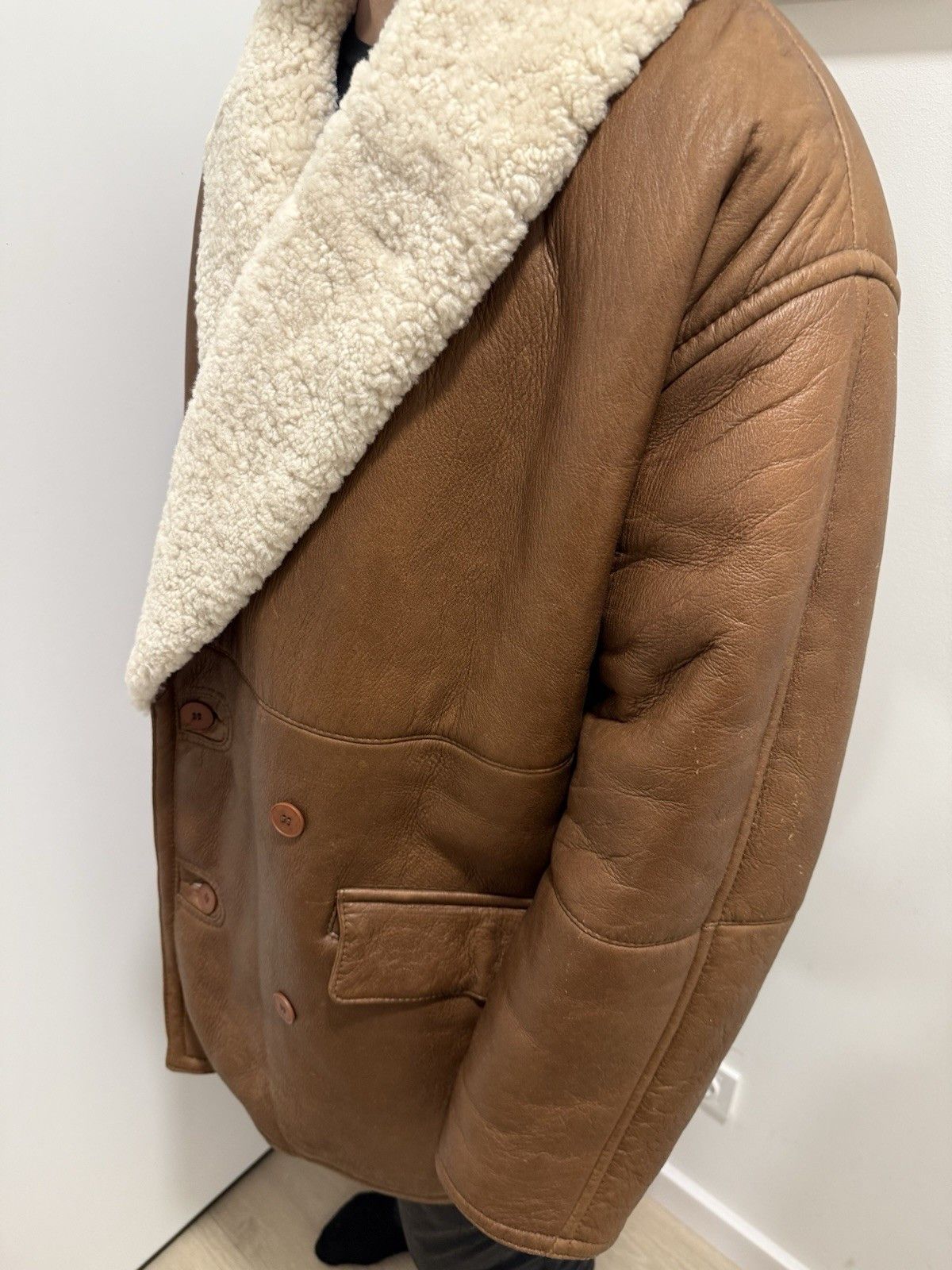 Gianfranco Ferre Gianfranco Ferre Vintage Jacket Leather Shearling Coat Size US L / EU 52-54 / 3 - 10 Thumbnail