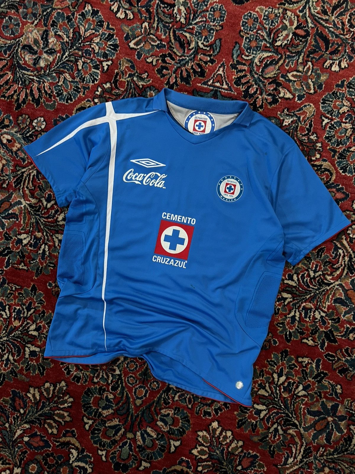 Adidas Puma Liga MX Cruz Azul FC Soccer Futbol Jersey Kit Size US L / EU 52-54 / 3 - 1 Thumbnail