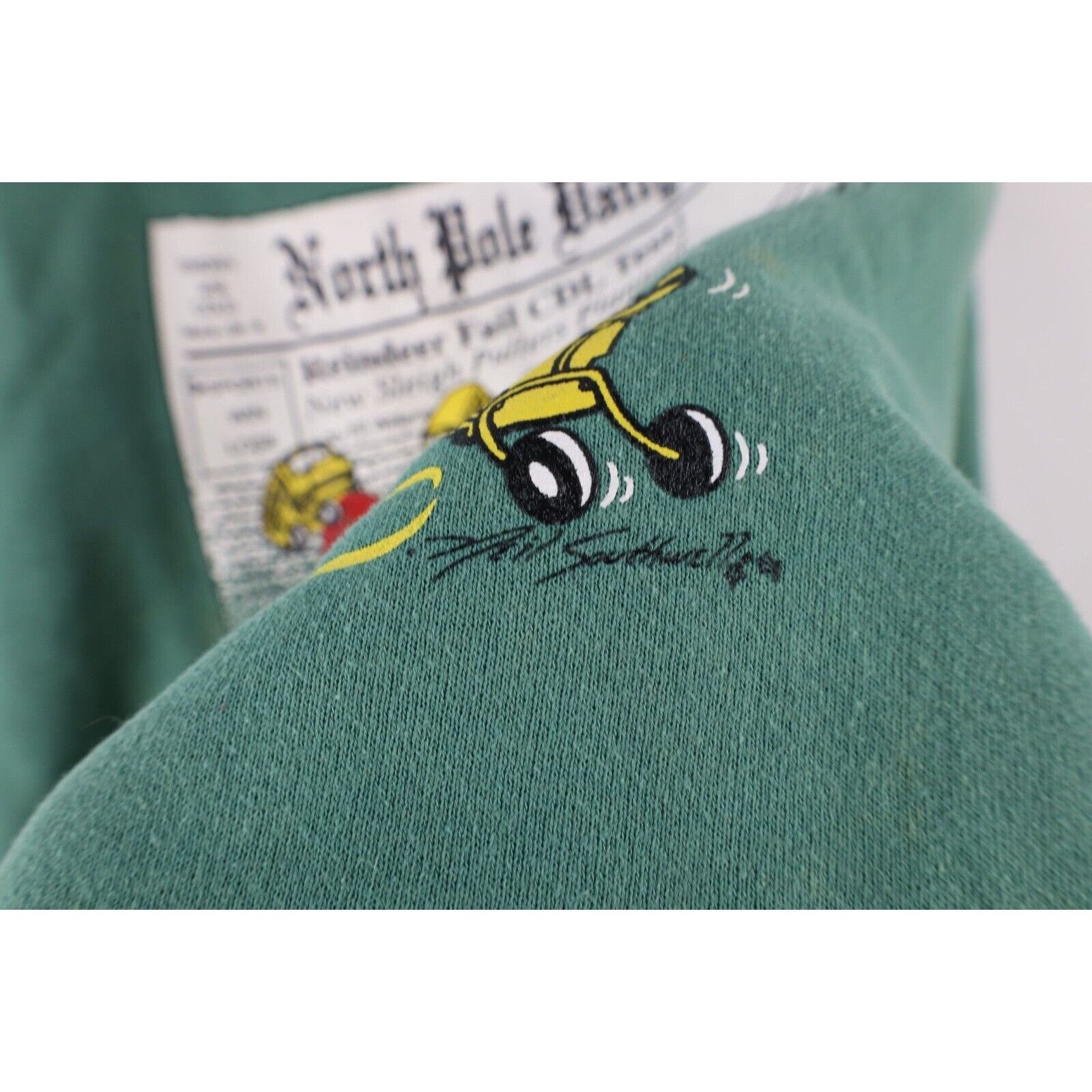 Vintage Vintage 90s Streetwear Faded Christmas Santa Sweatshirt Size US L / EU 52-54 / 3 - 9 Thumbnail