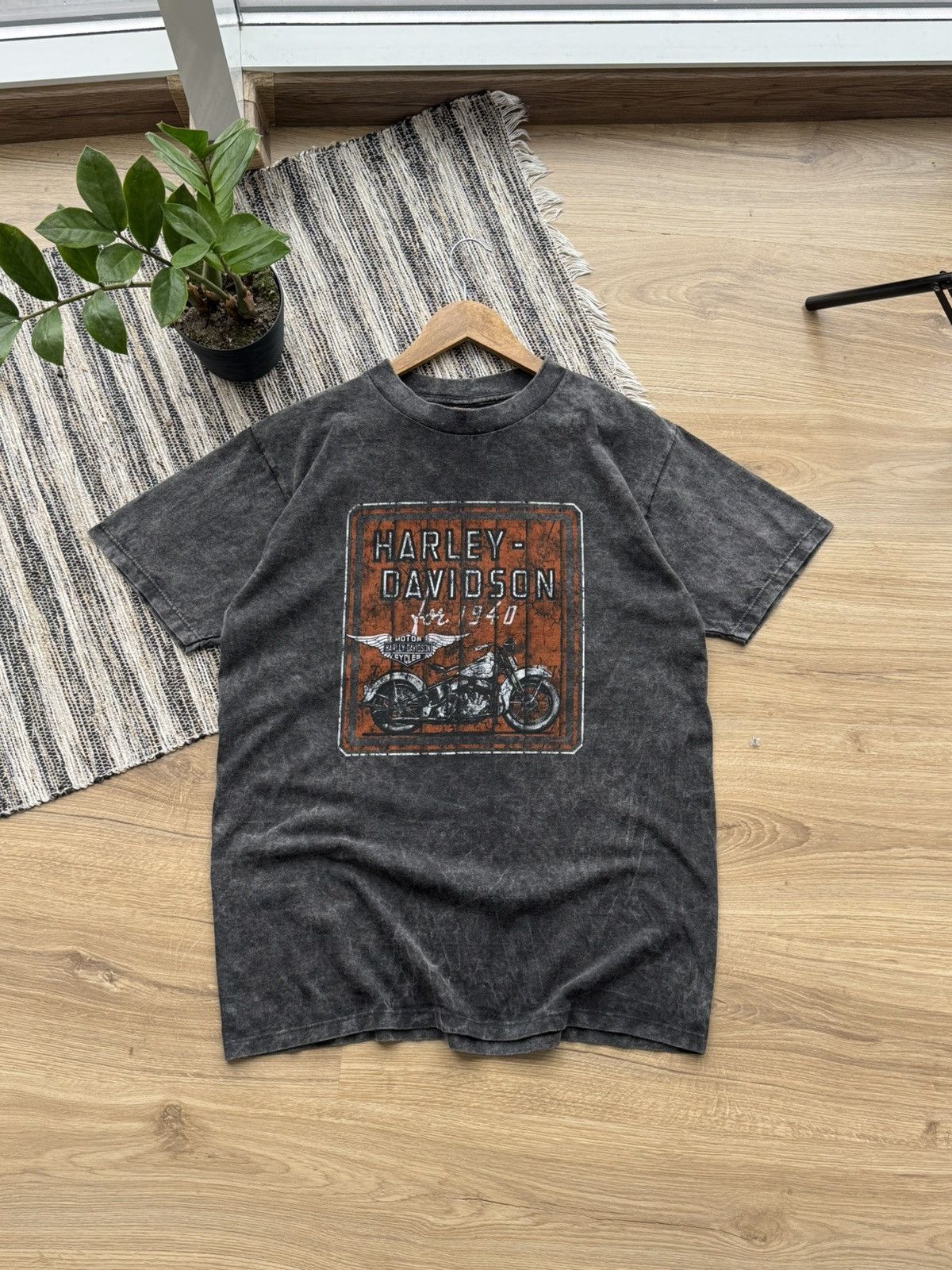Harley Davidson Vintage Harley Davidson Breda Holland Oversized Gray T-Shirt Size US M / EU 48-50 / 2 - 3 Thumbnail