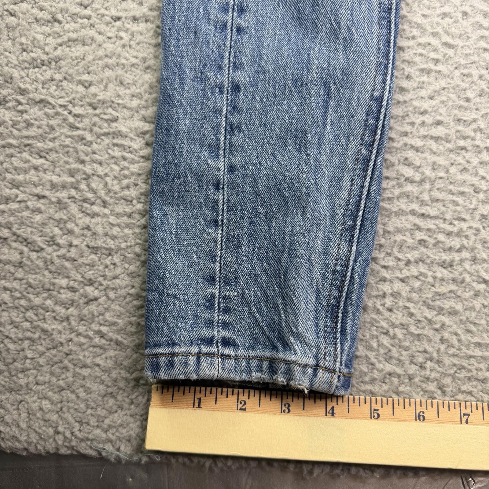 Levi's Women's Levis 501 Skinny Altered Distressed Jeans Sz 24 x 28 Size 24" / US 00 / IT 34 - 10 Thumbnail