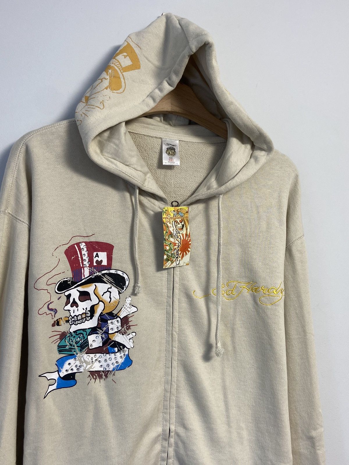 Ed Hardy Ed hardy by Christian Audigier Hoodie Zip Y2K style Size US XXL / EU 58 / 5 - 14 Thumbnail
