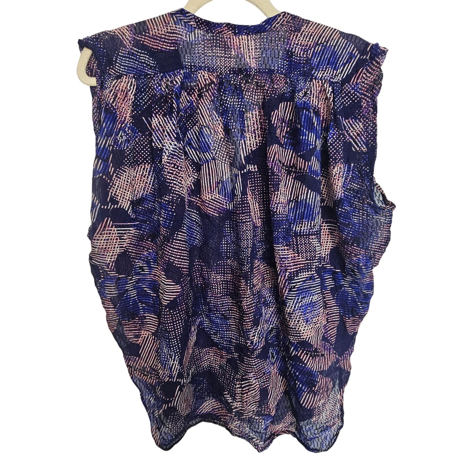 Rebecca Taylor Rebecca Taylor Womens Silk Floral Blouse Size 8 Designer Size M / US 6-8 / IT 42-44 - 7 Thumbnail
