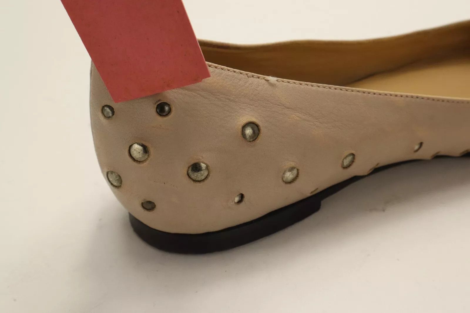 Valentino VALENTINO Shoes Women's EU 37 Leather Studs Ballerina Flat Size US 7 / IT 37 - 12 Thumbnail