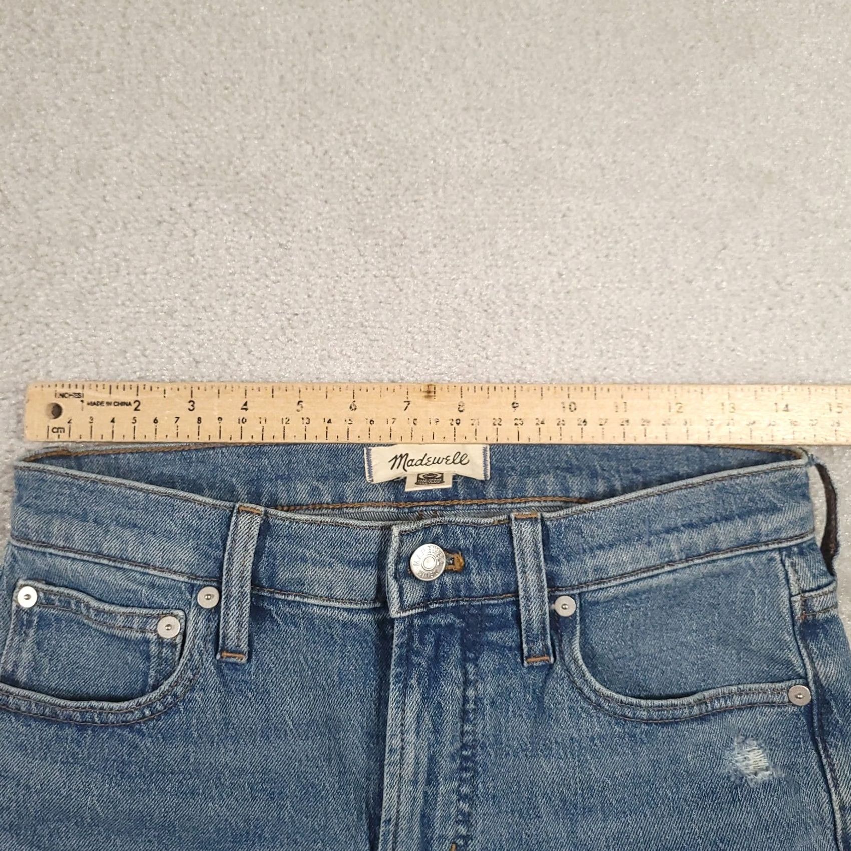 Madewell Madewell Jeans The Perfect Vintage 26 Blue Mid Rise Straight Medium Wash Womens Jeans Size 26" / US 2 / IT 38 - 3 Thumbnail