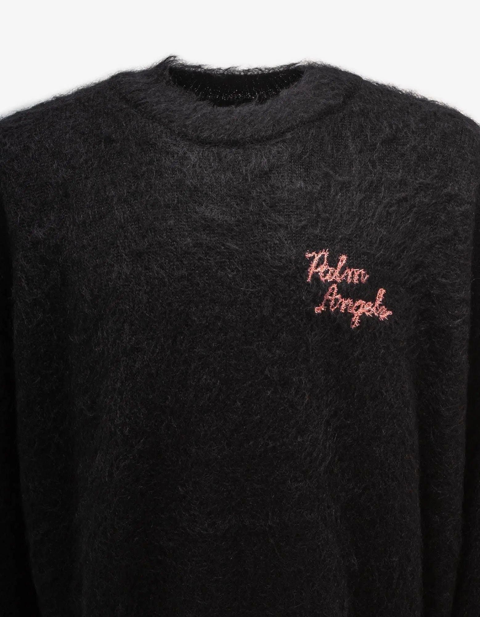 Palm Angels Palm Angels Black Sprayed Palm Intarsia Sweater Size US L / EU 52-54 / 3 - 4 Thumbnail