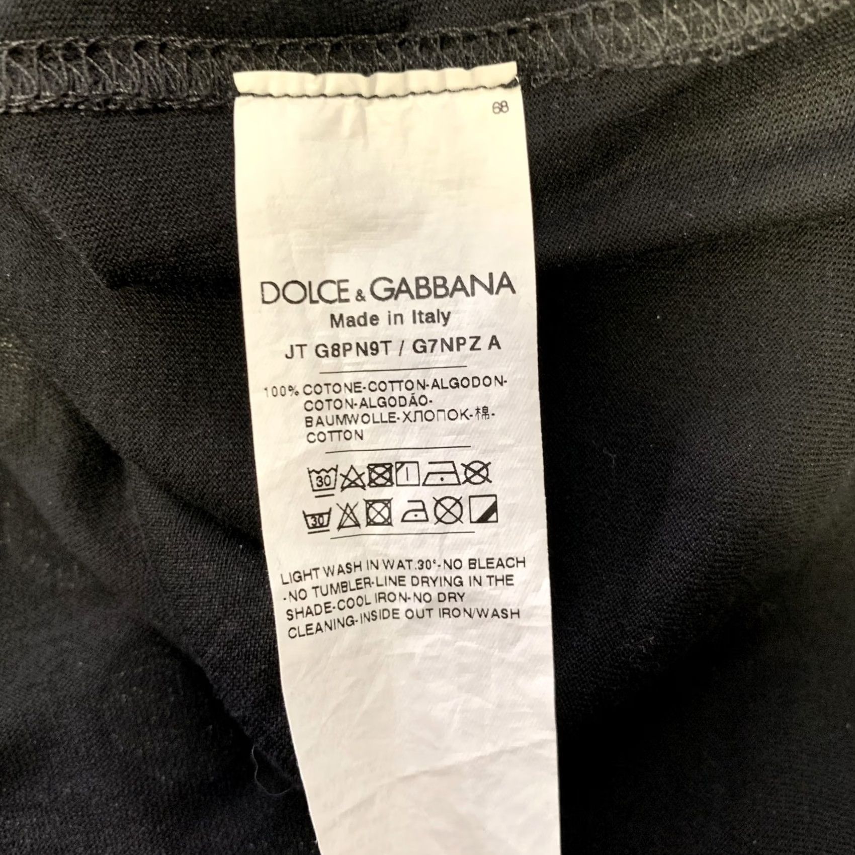 Dolce & Gabbana DOLCE & GABBANA Size 38 Black White Polka Dot Stripes Cotton Short Sleeve Shirt Size US S / EU 44-46 / 1 - 6 Thumbnail