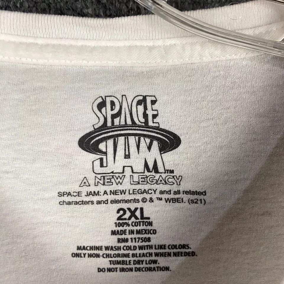 Other Space Jam Shirt Men's 2XL A New Legacy Short Sleeve White Size US XXL / EU 58 / 5 - 2 Thumbnail
