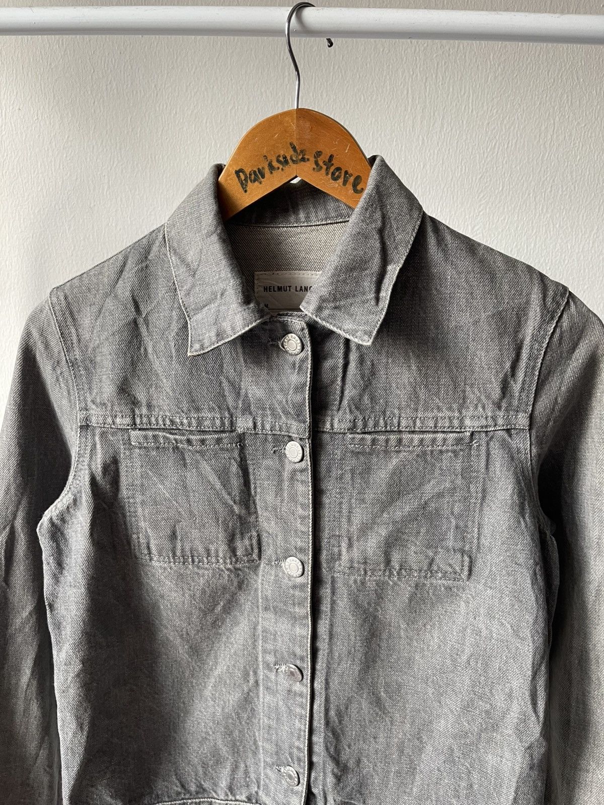 Helmut Lang 90s Helmut Lang Slim 2Pocket Turn Up Denim Jacket Size US XS / EU 42 / 0 - 5 Thumbnail