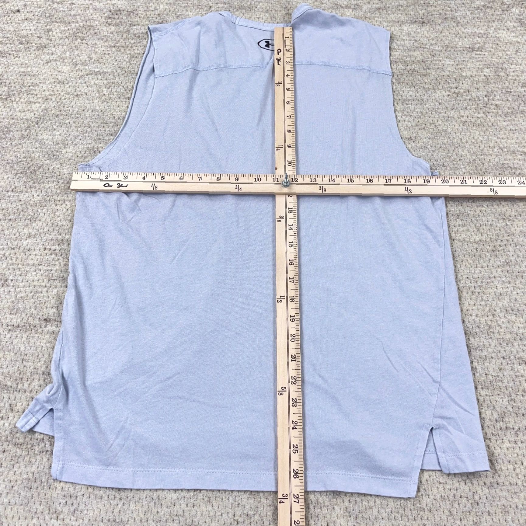 Under Armour Under Armour Project Rock Men Tank Top Tee Short Gray M Medium Sleeveless Regular Cotton Jersey Logo USA Stars T-Shirt Size US M / EU 48-50 / 2 - 7 Thumbnail