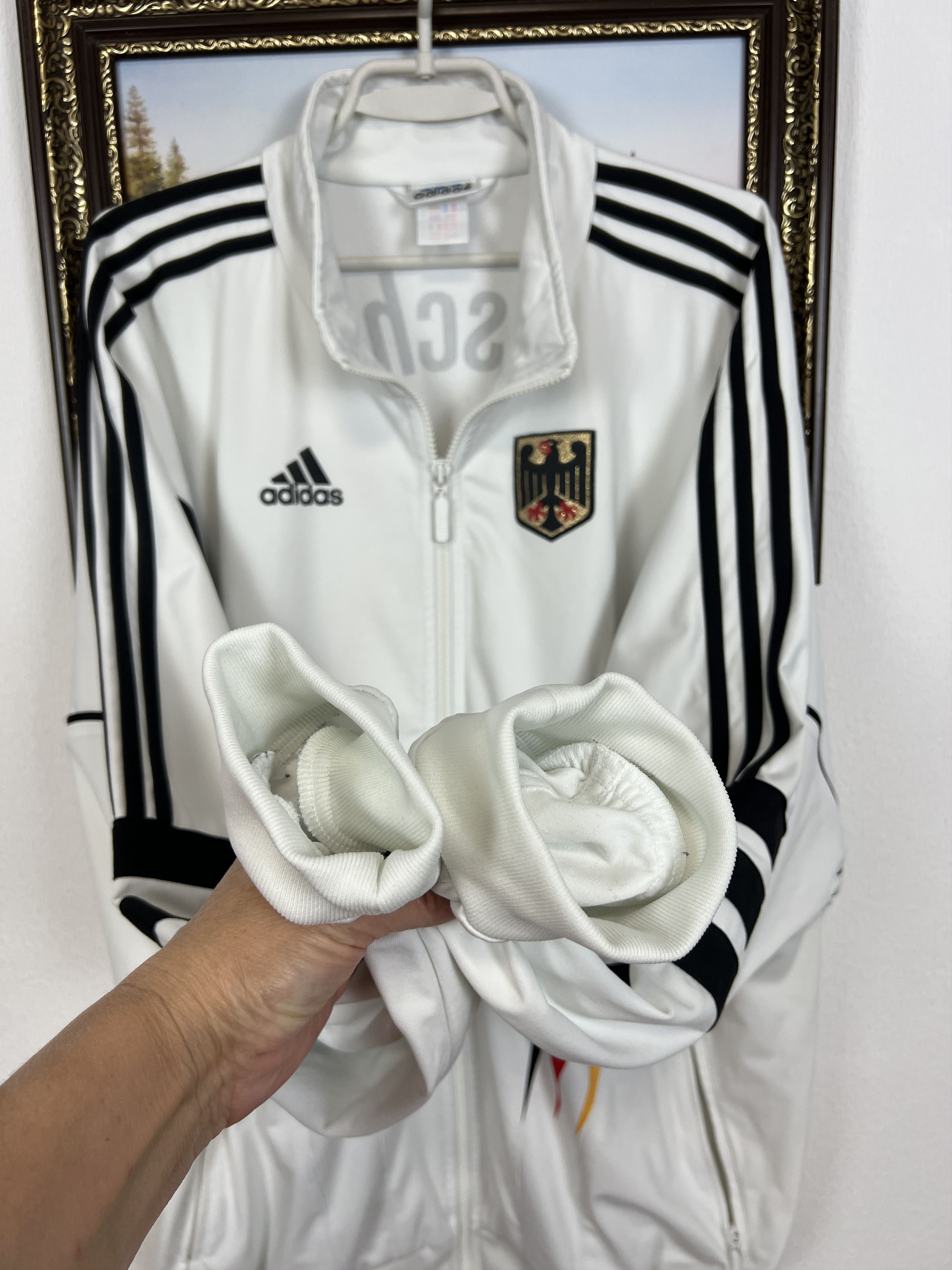 Adidas Vintage Adidas Germany Warm Up Jacket Olympics Size US XXL / EU 58 / 5 - 7 Thumbnail