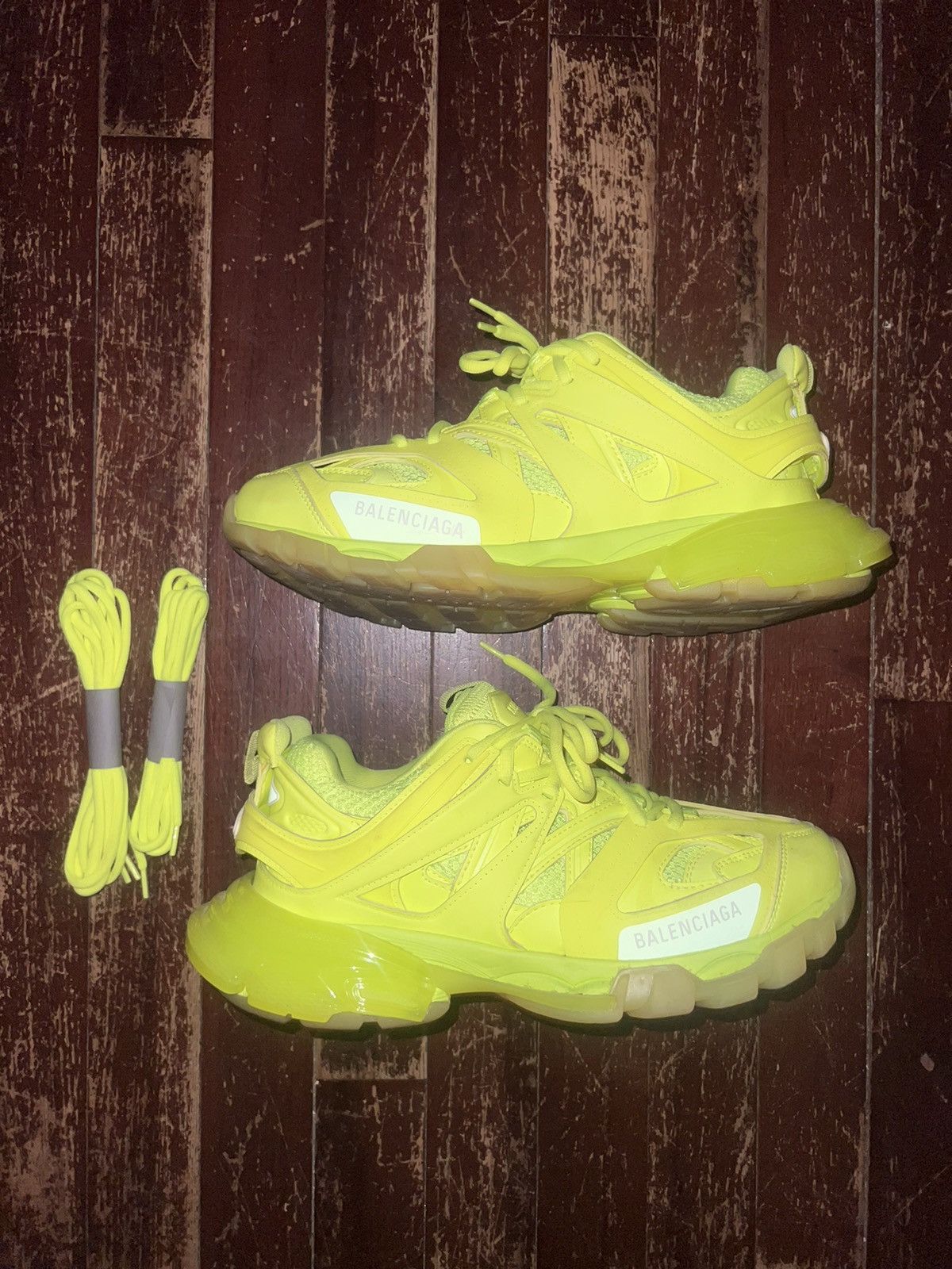Balenciaga Balenciaga Track Sneaker ‘Clear Sole - Fluo’ Size US 7 / EU 40 - 2 Thumbnail