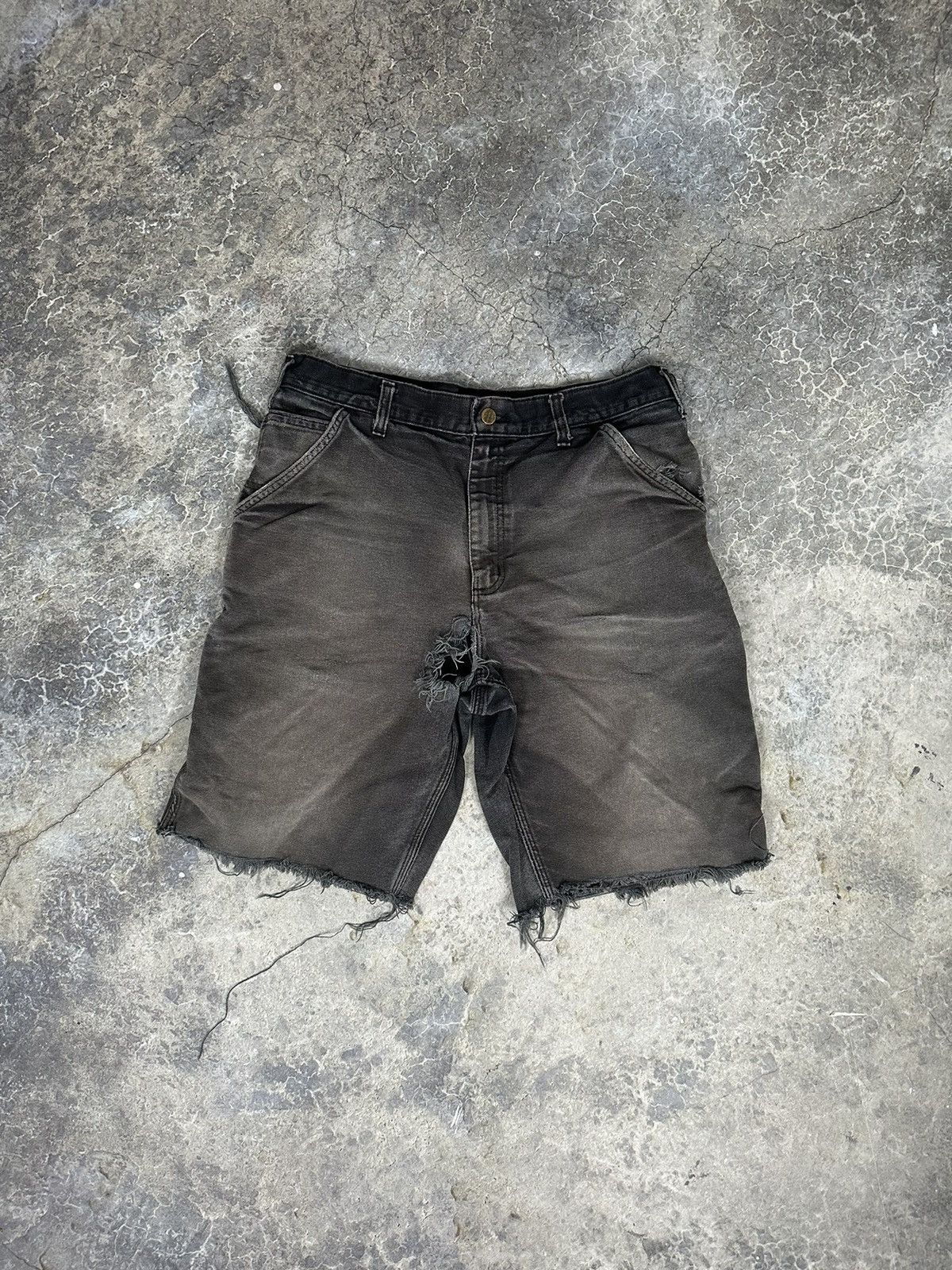 Carhartt × Vintage THRASHED Carhartt Jorts Size US 32 / EU 48 - 1 Thumbnail