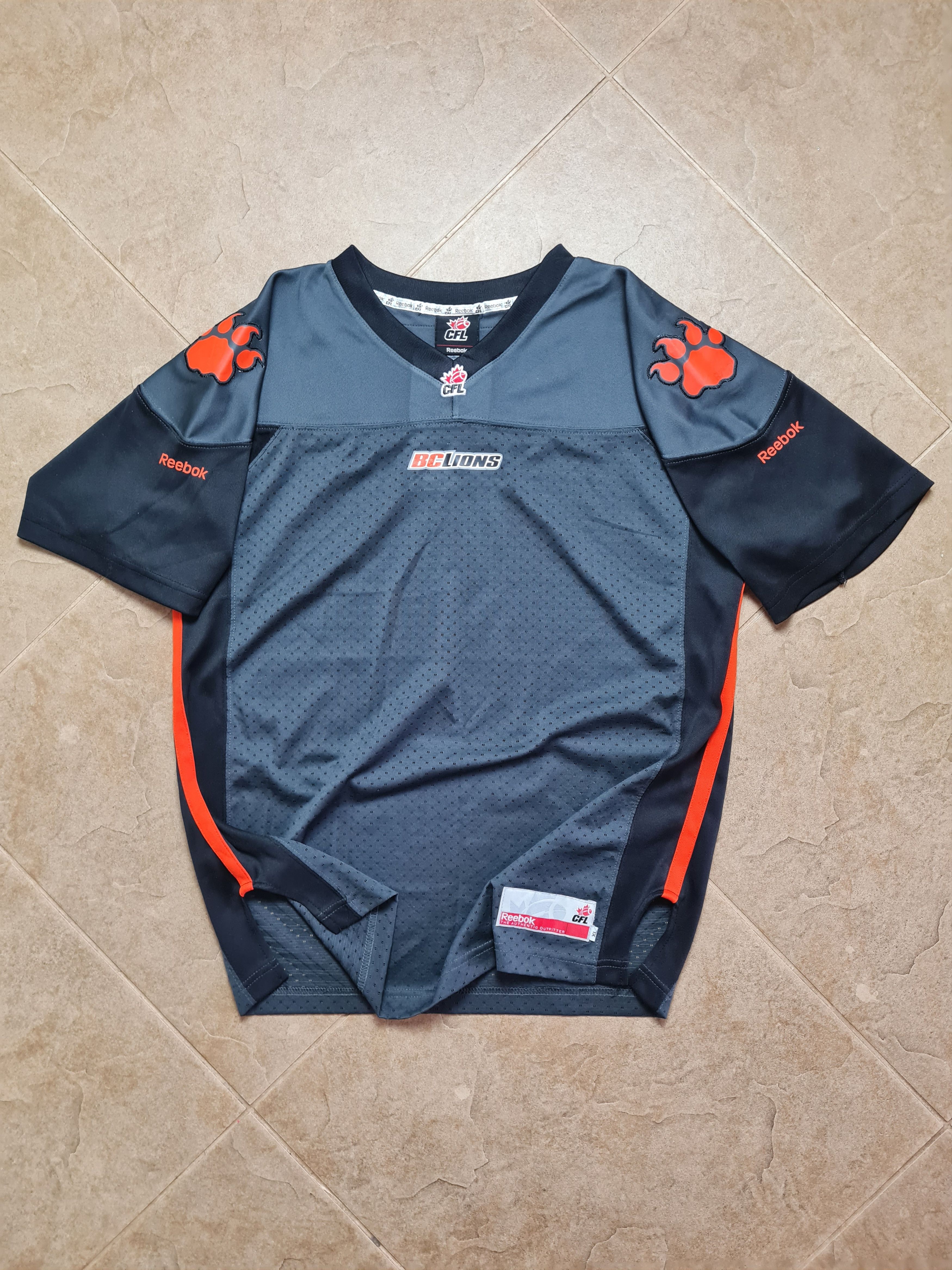 Reebok Jersey 2013 Reebok BC Lions CFL Football Mens Black Gray Size US M / EU 48-50 / 2 - 1 Thumbnail