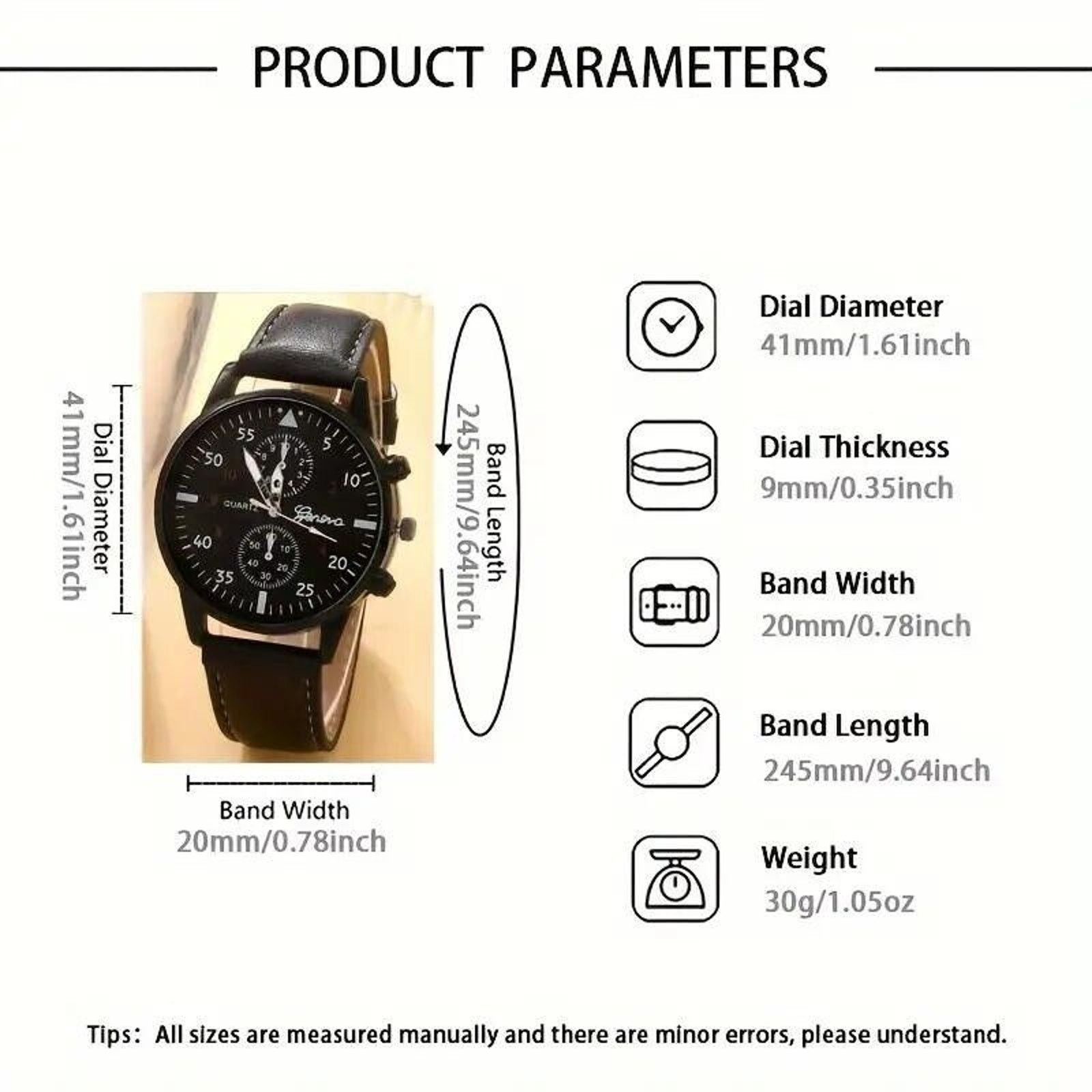Other 5pc Elegant Quartz Watch Tree of Life & Leather Bracelet Set Size ONE SIZE - 6 Thumbnail
