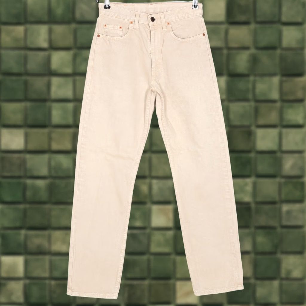 Levi's VINTAGE Levi’s 615 02 Jeans Men Size 28x31 Regular Straight Beige Denim 5-Pocket Design Mens Size US 30 / EU 46 - 1 Thumbnail
