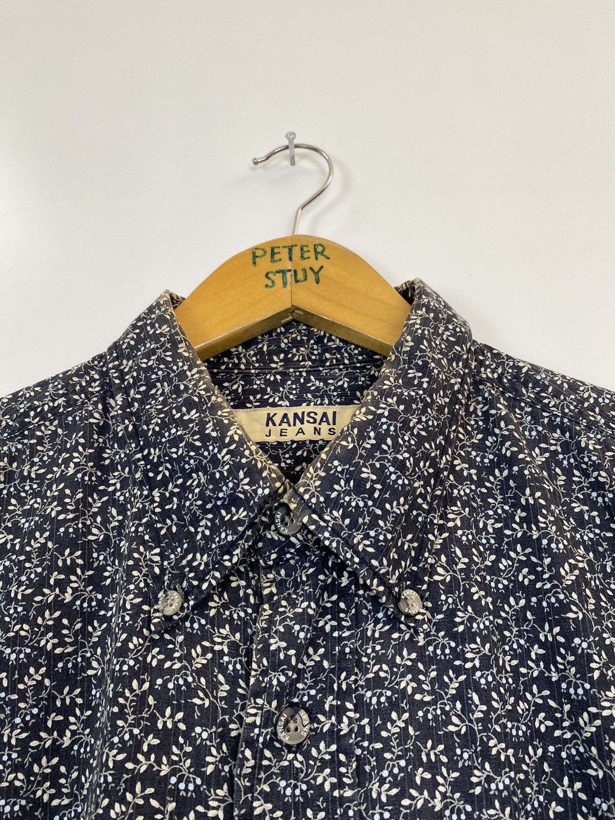 Designer × Kansai Yamamoto × Vintage Vintage Kansai Jeans Floral Button Shirt Size US L / EU 52-54 / 3 - 8 Thumbnail