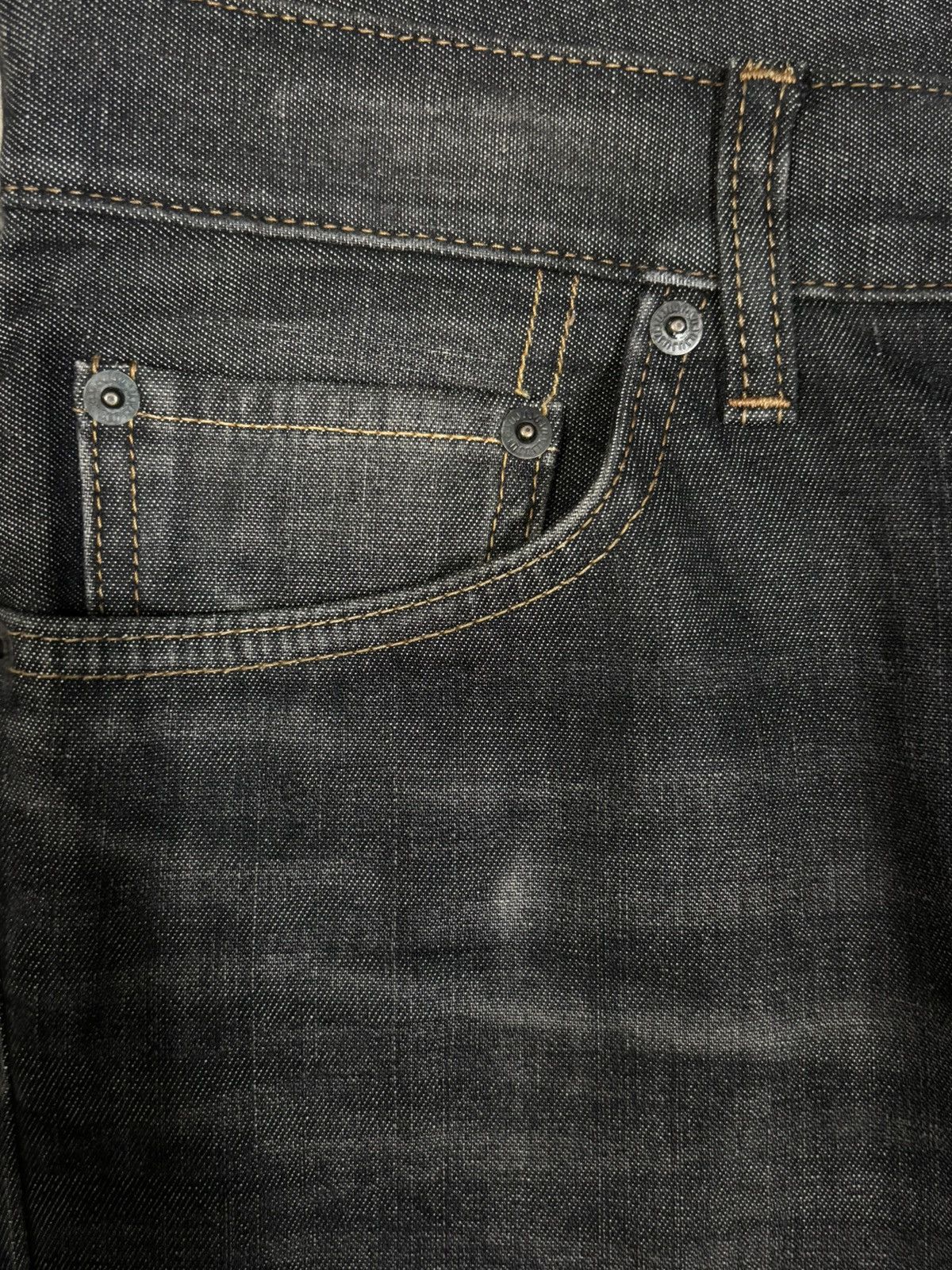Uniqlo Vintage Uniqlo UJ Black Honeycomb Faded Jeans Size US 32 / EU 48 - 4 Thumbnail