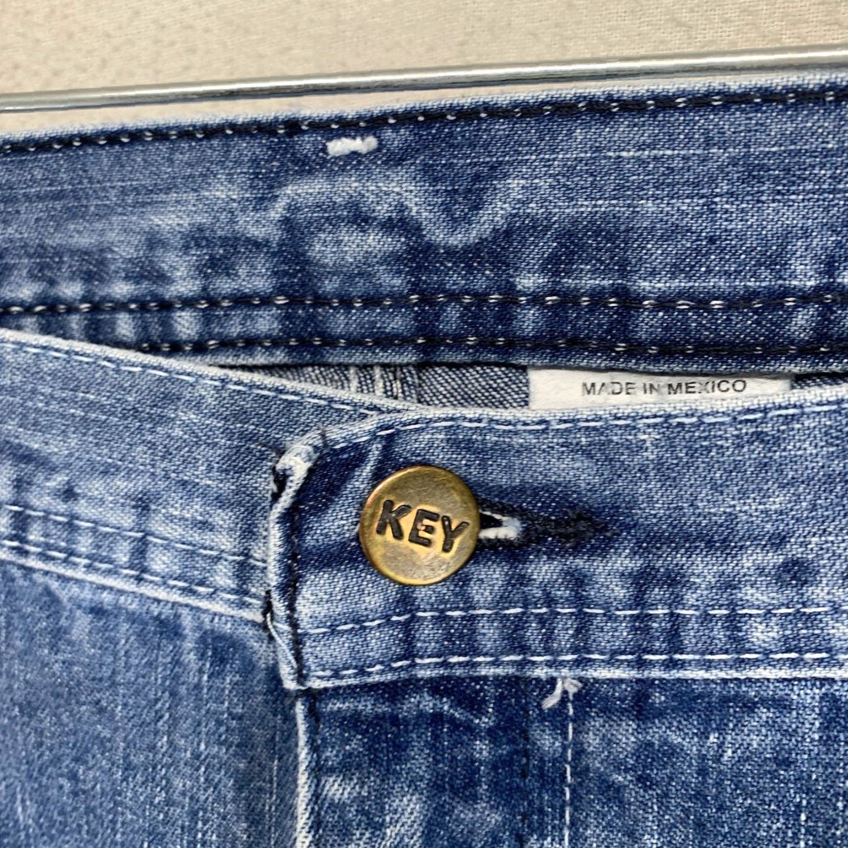 Vintage VINTAGE Key Men's Carpenter Jeans 40x30 Straight Fit Medium Wash Denim 90s USA Size US 40 / EU 56 - 7 Thumbnail