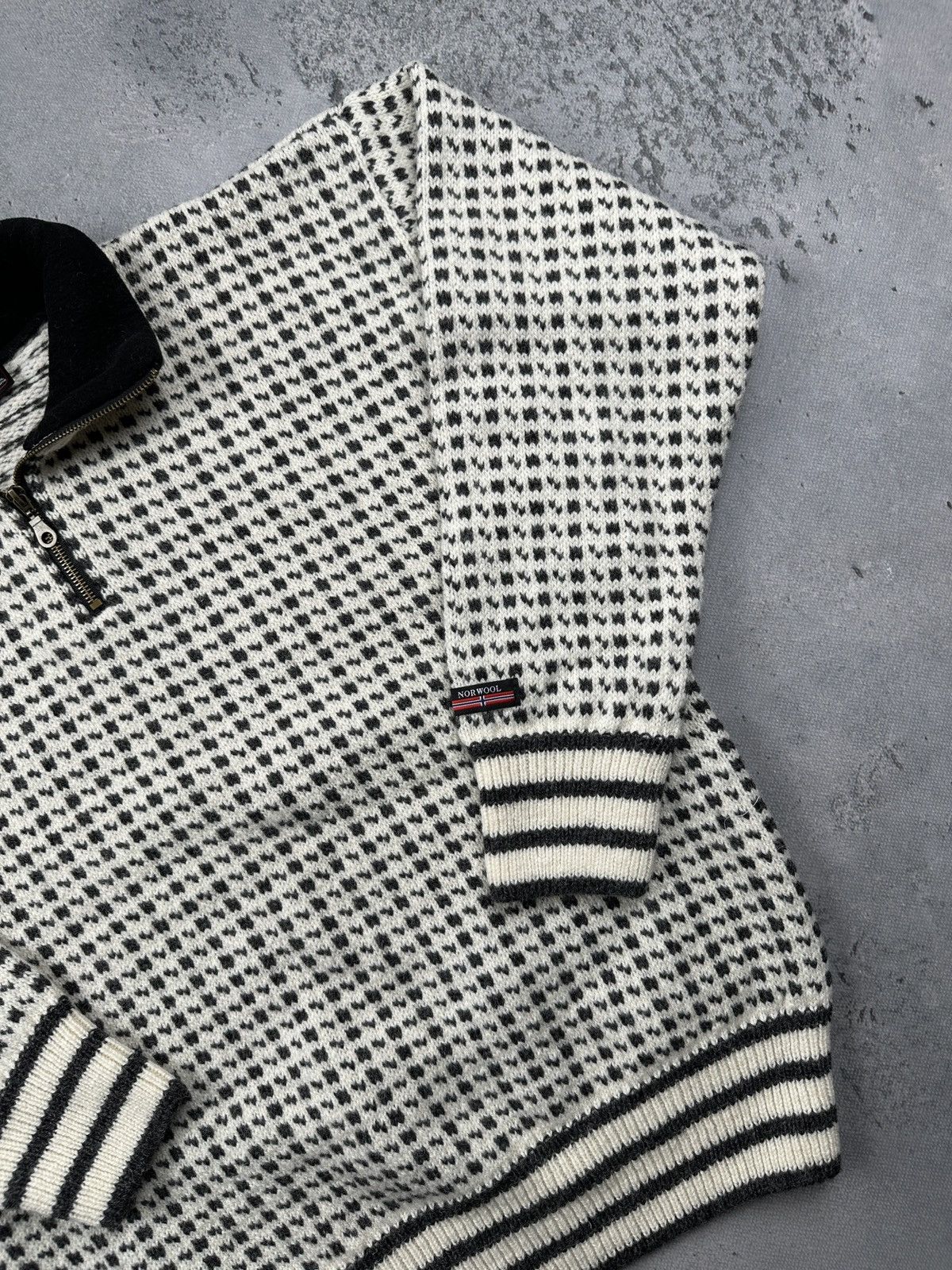 Dale Of Norway Norwool Norway Half Zip Wool Nordic Knitted Sweater Vintage Size US M / EU 48-50 / 2 - 6 Thumbnail