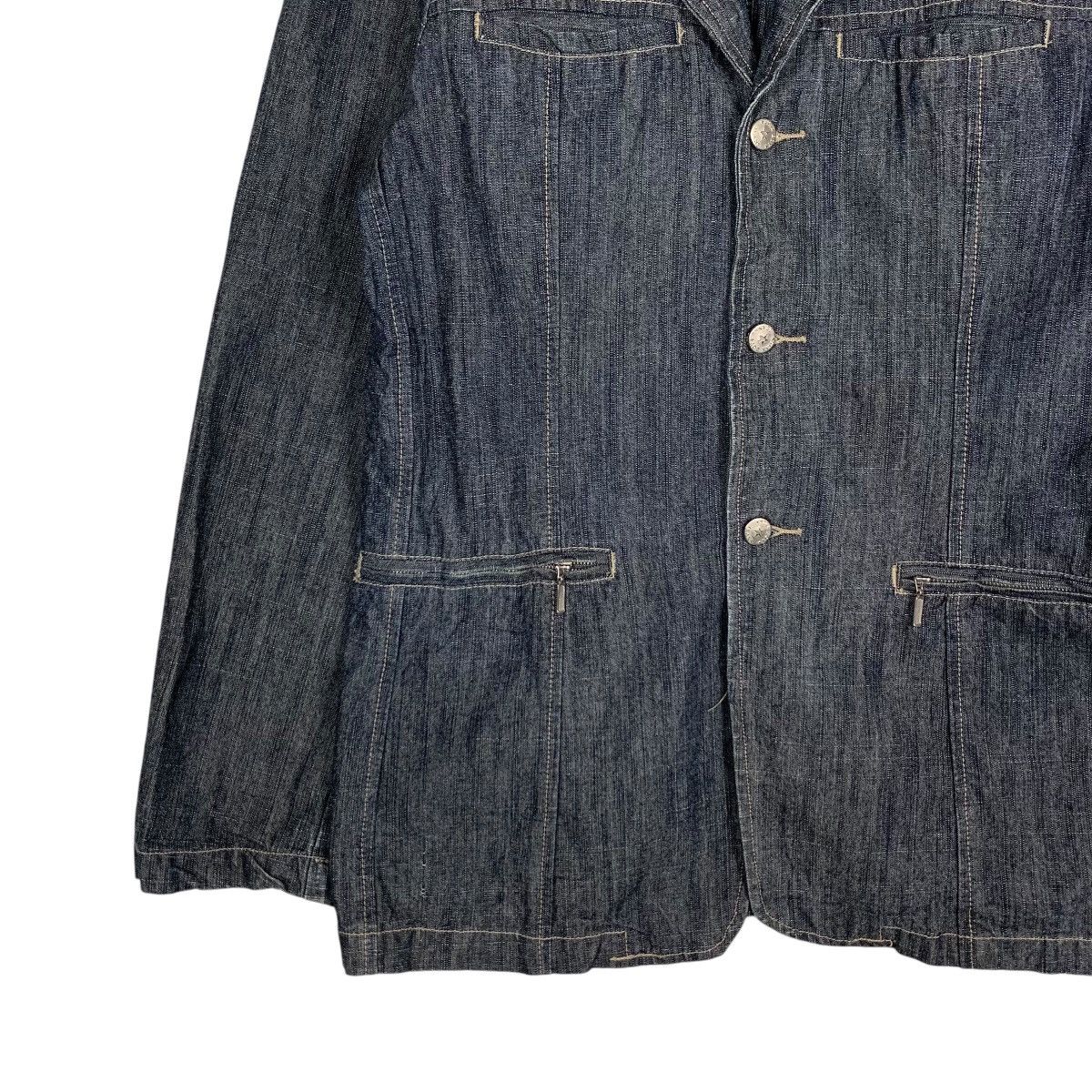Japanese Brand STARBOY Denim Casual Jacket #1508-C68 Size US L / EU 52-54 / 3 - 3 Thumbnail