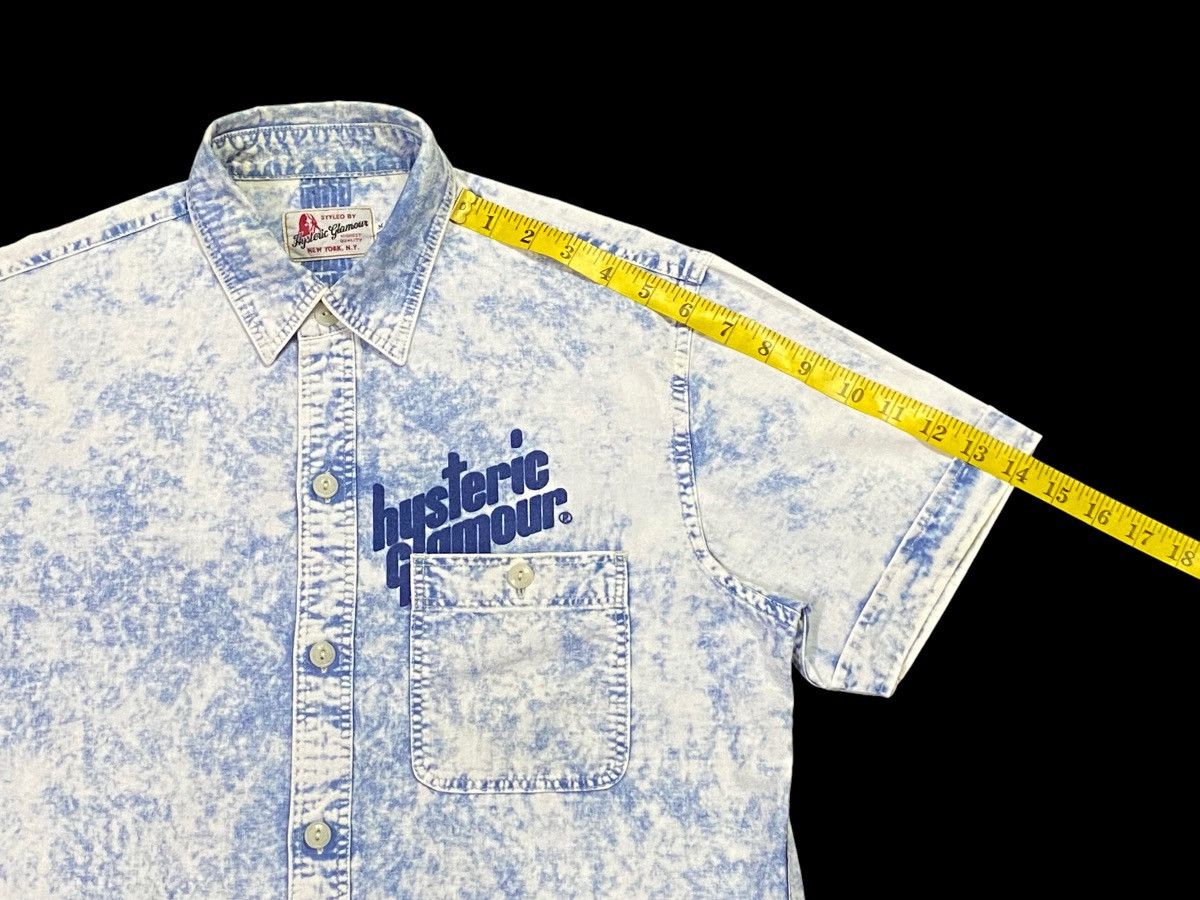 Hysteric Glamour × Japanese Brand Rare Design‼️Hysteric Glamour Acid Wash Shirt Button Ups Size US M / EU 48-50 / 2 - 8 Thumbnail