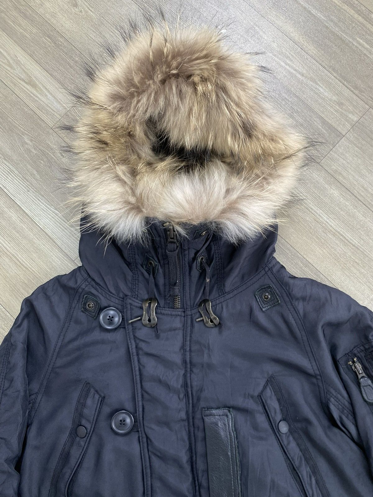 GOA Vintage GOA Raccoon Fur Military N3B Bomber Jacket Winter Size US L / EU 52-54 / 3 - 4 Thumbnail
