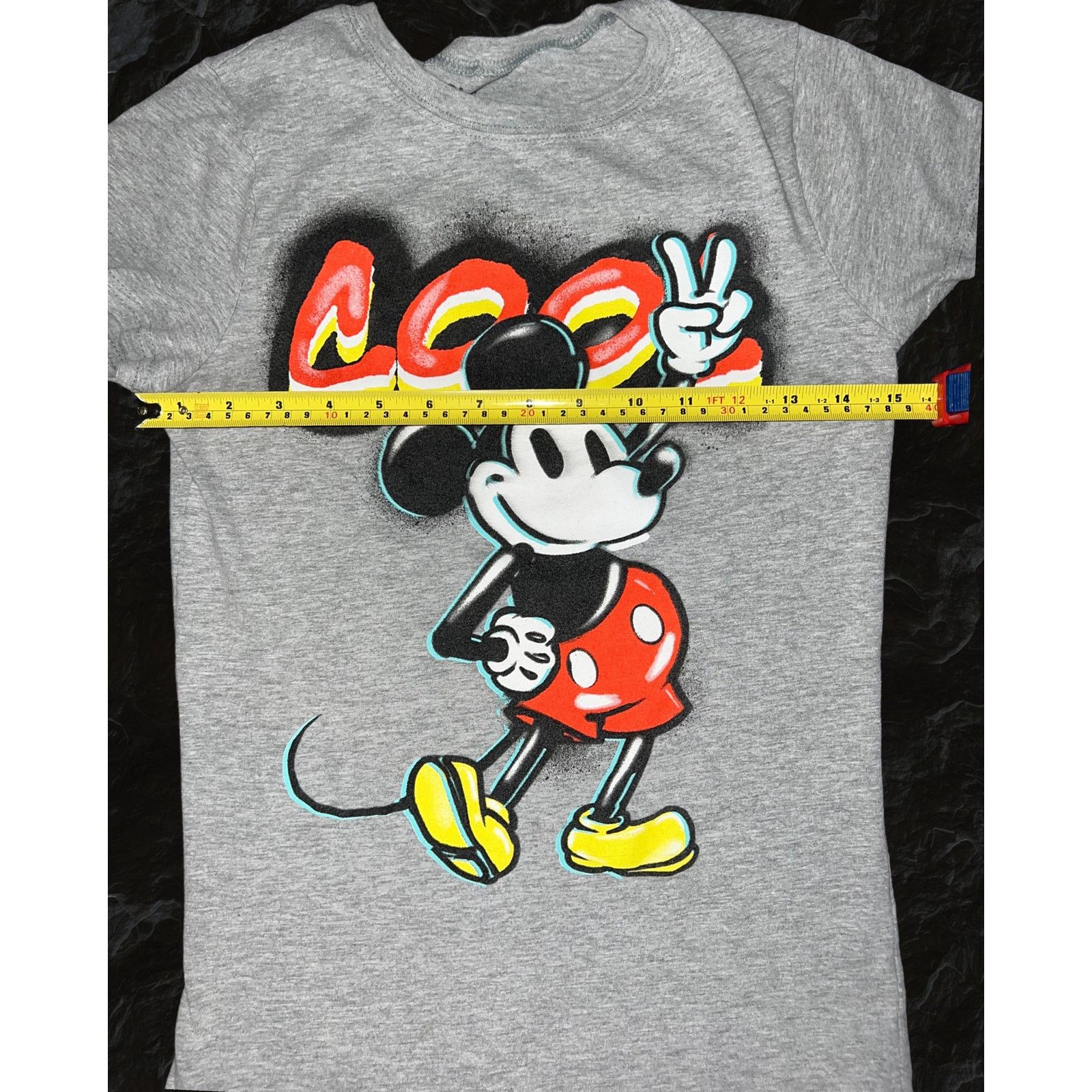 Disney Mickey Mouse Cool Peace Sign Disney Children's T-Shirt Small Size S / US 4 / IT 40 - 5 Thumbnail