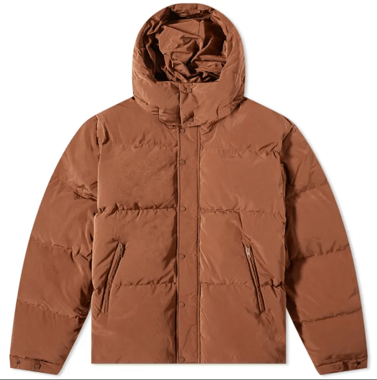 Nylon Hooded Puffer Jacket