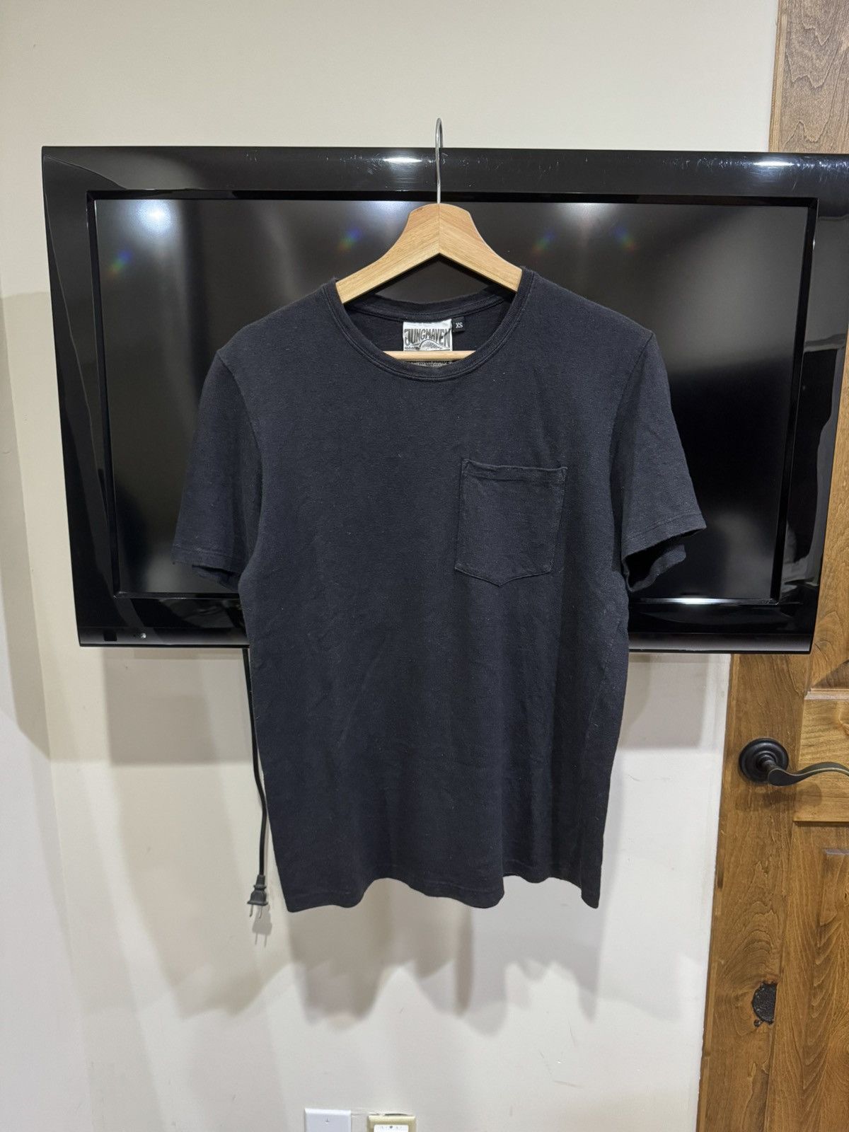 Jungmaven Jungmaven Baja Pocket T-Shirt Washed Black XS Hemp Size US XS / EU 42 / 0 - 2 Thumbnail