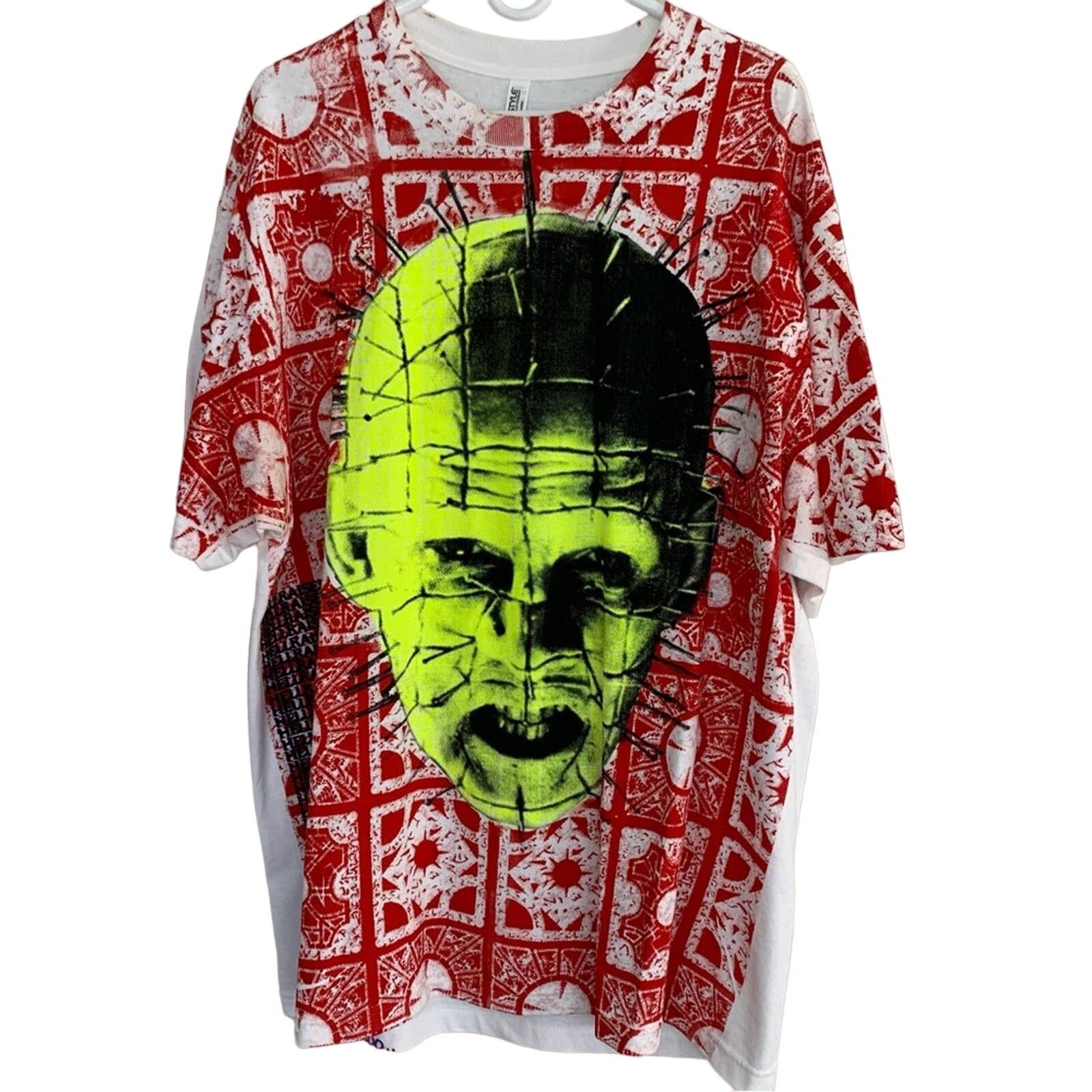 Other HELLRAISER PINHEAD ALL OVER PRINT RARE GLOW IN DARK SHIRT XL Size US XL / EU 56 / 4 - 6 Thumbnail