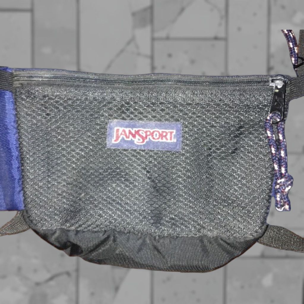 Jansport VINTAGE JanSport Fanny Pack Waist Pouch Belt Bag Hiking Style Blue Size ONE SIZE - 1 Thumbnail
