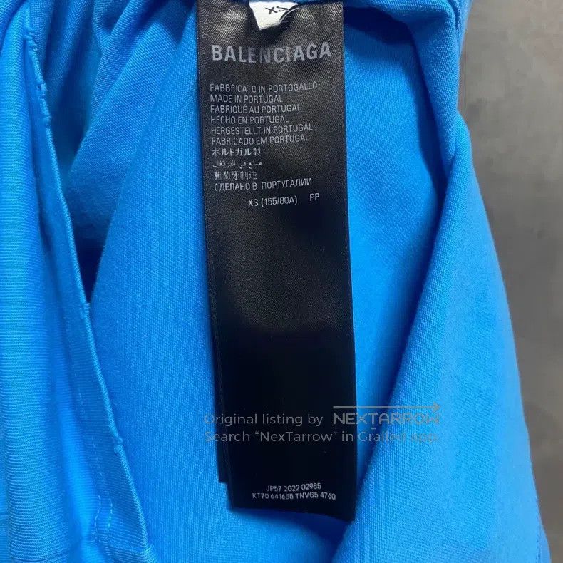 Balenciaga Balenciaga Blue Coke print pattern logo short-sleeve Size US XS / EU 42 / 0 - 6 Thumbnail
