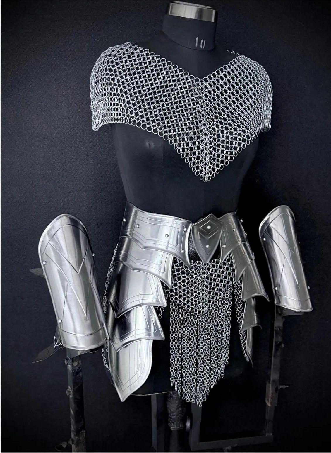 Other Authentic Medieval Women's Steel Armor Size ONE SIZE - 4 Thumbnail
