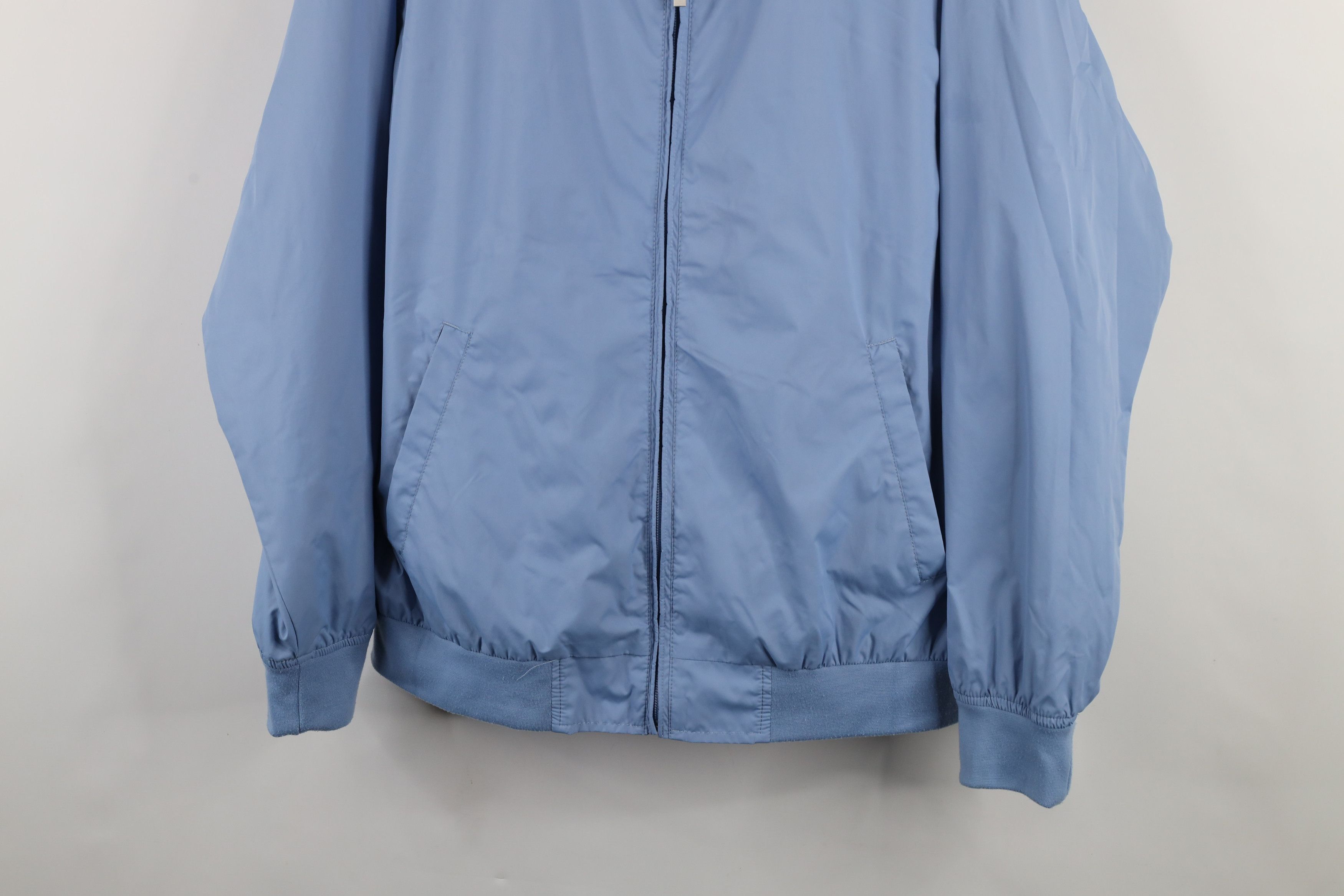 Vintage Vintage 90s Y2K Streetwear Windbreaker Bomber Jacket Blue Size US L / EU 52-54 / 3 - 3 Thumbnail
