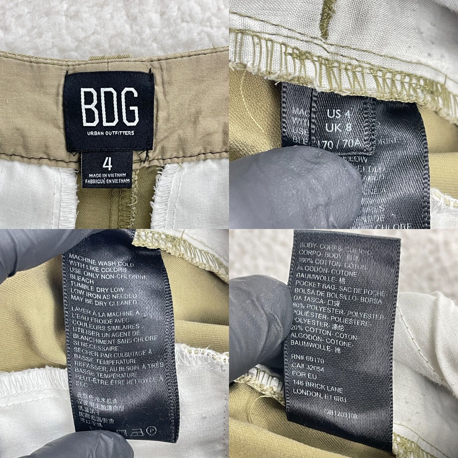 Urban Outfitters BDG Urban Outfitters Brown Khaki Chino Wide Leg High-Rise Pants Womens Size 4 Size 27" / US 4 / IT 40 - 10 Thumbnail
