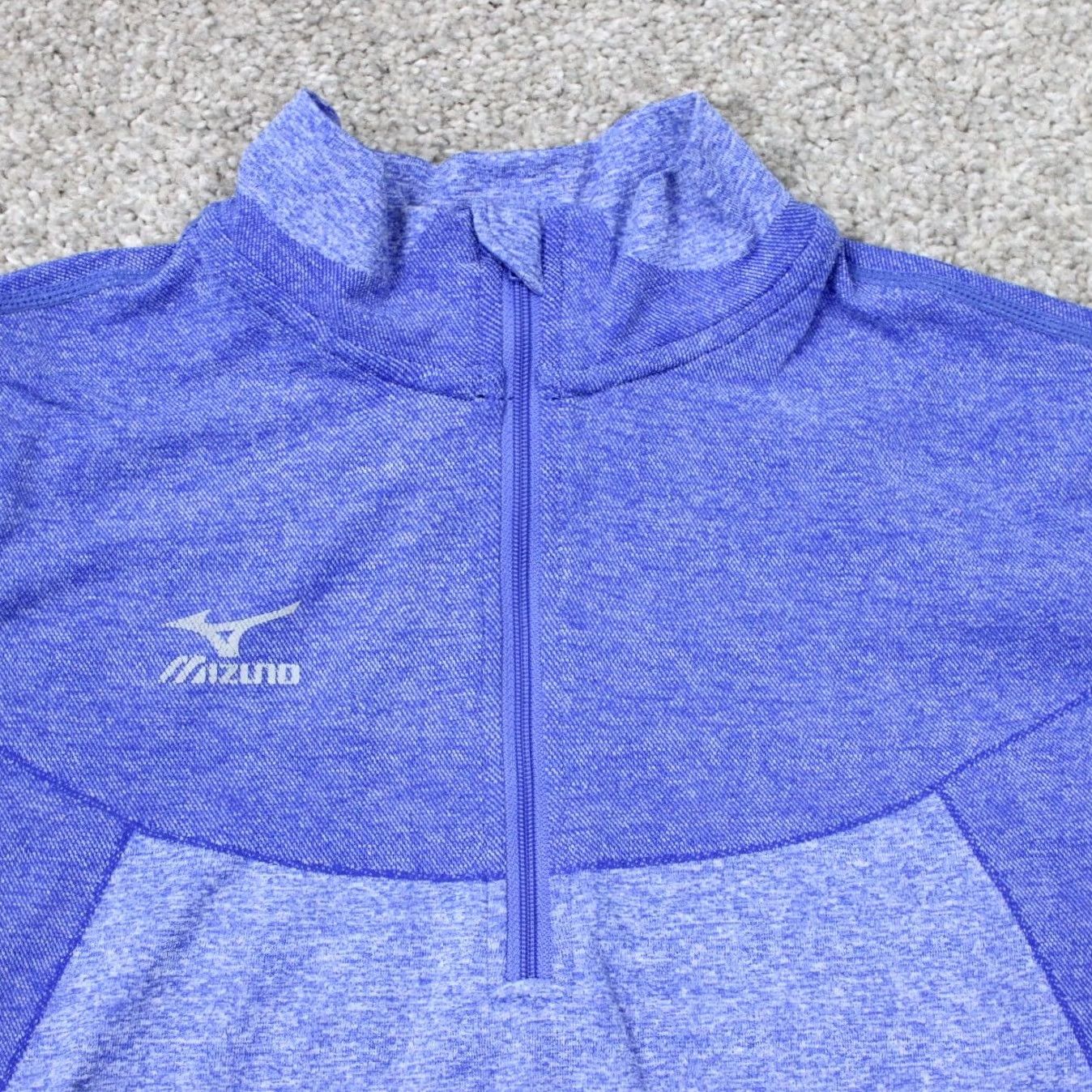 Mizuno Mizuno Sweatshirt Womens Small Blue 1/4 Zip Performance Athletic Long Sleeve Shirt Size S / US 4 / IT 40 - 3 Thumbnail