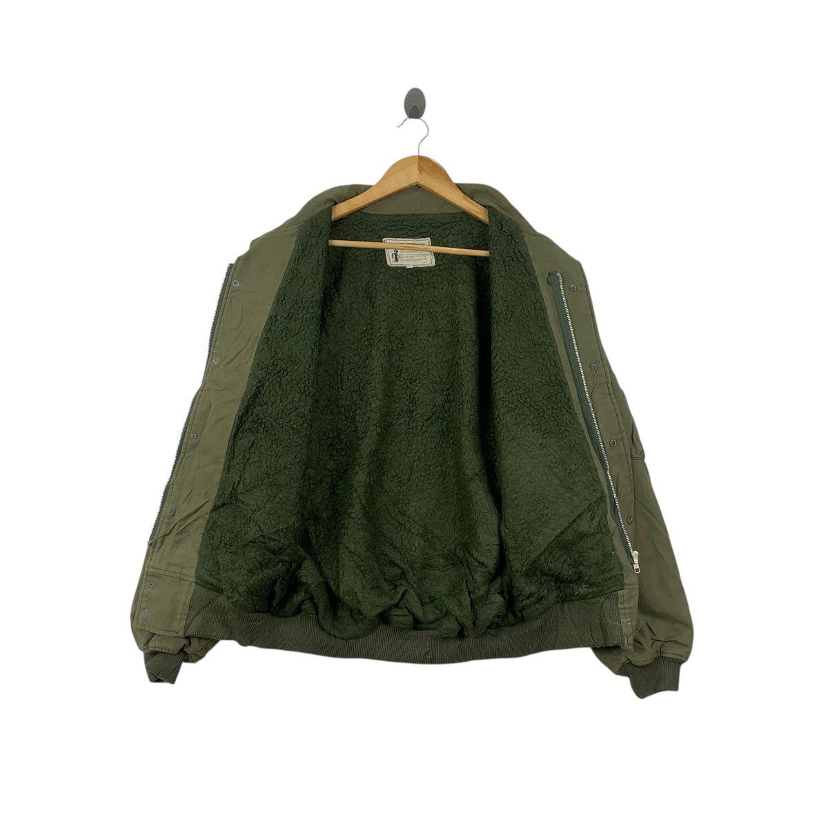 Vintage Vintage SPURTION JAPAN MA-1 Military Shearling Bomber Jacket Size US XXL / EU 58 / 5 - 6 Thumbnail