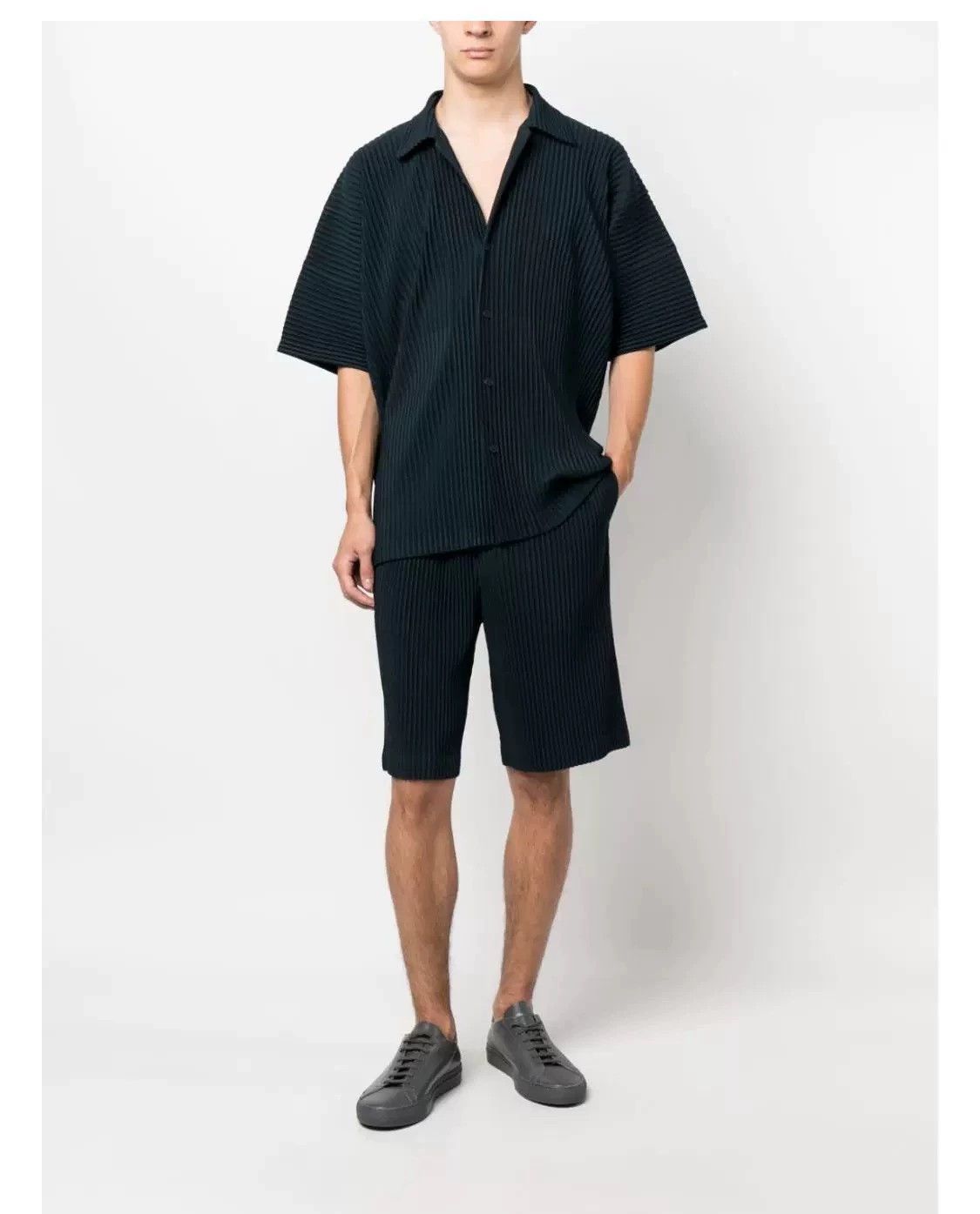 Issey Miyake Issey Miyake Homme Plisse Pleated Bermuda Shorts 3 New Size US 34 / EU 50 - 4 Thumbnail