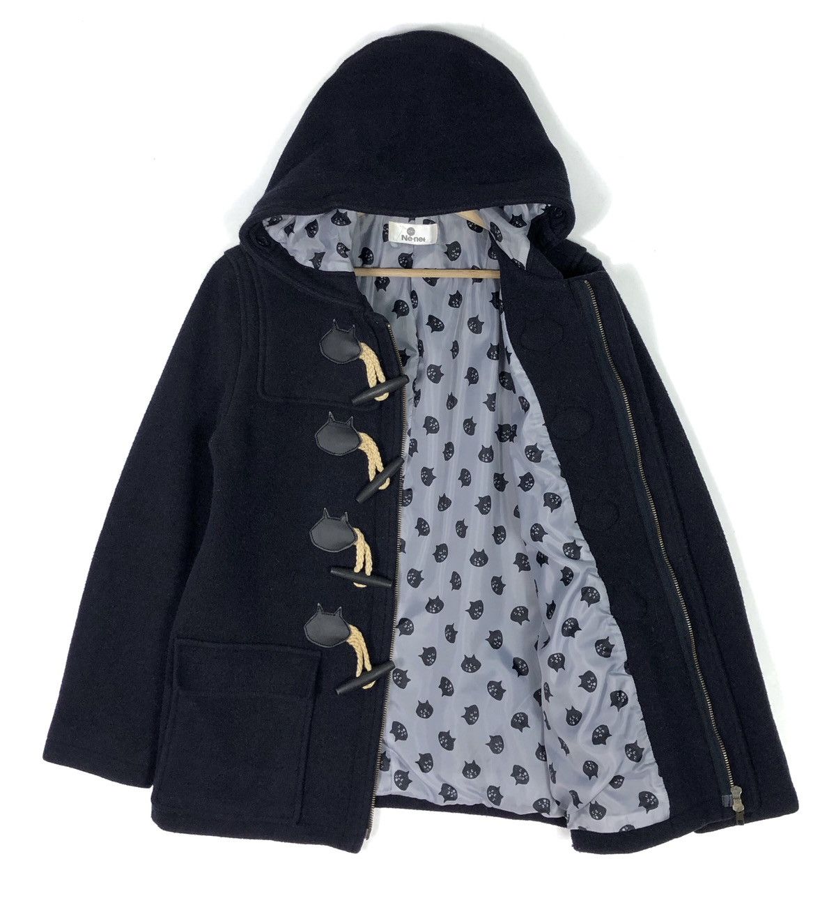 Issey Miyake RARE🔥AW2010 ISSEY MIYAKE NE-NET WOOL DUFFLE COAT Size M / US 6-8 / IT 42-44 - 6 Thumbnail