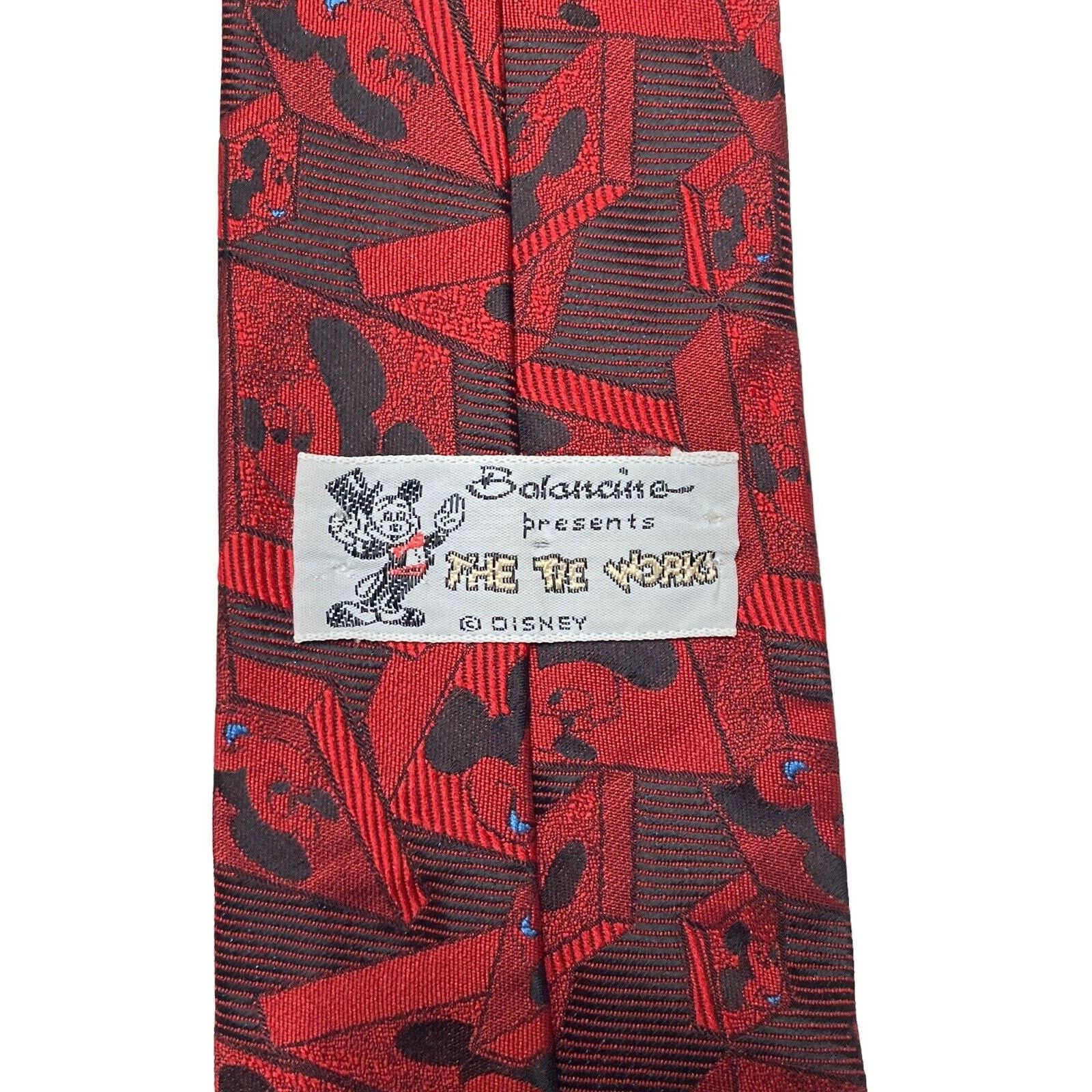 Disney Disney Balancine Tie Works Mickey Mouse Cubes Tiles Necktie Size ONE SIZE - 4 Thumbnail