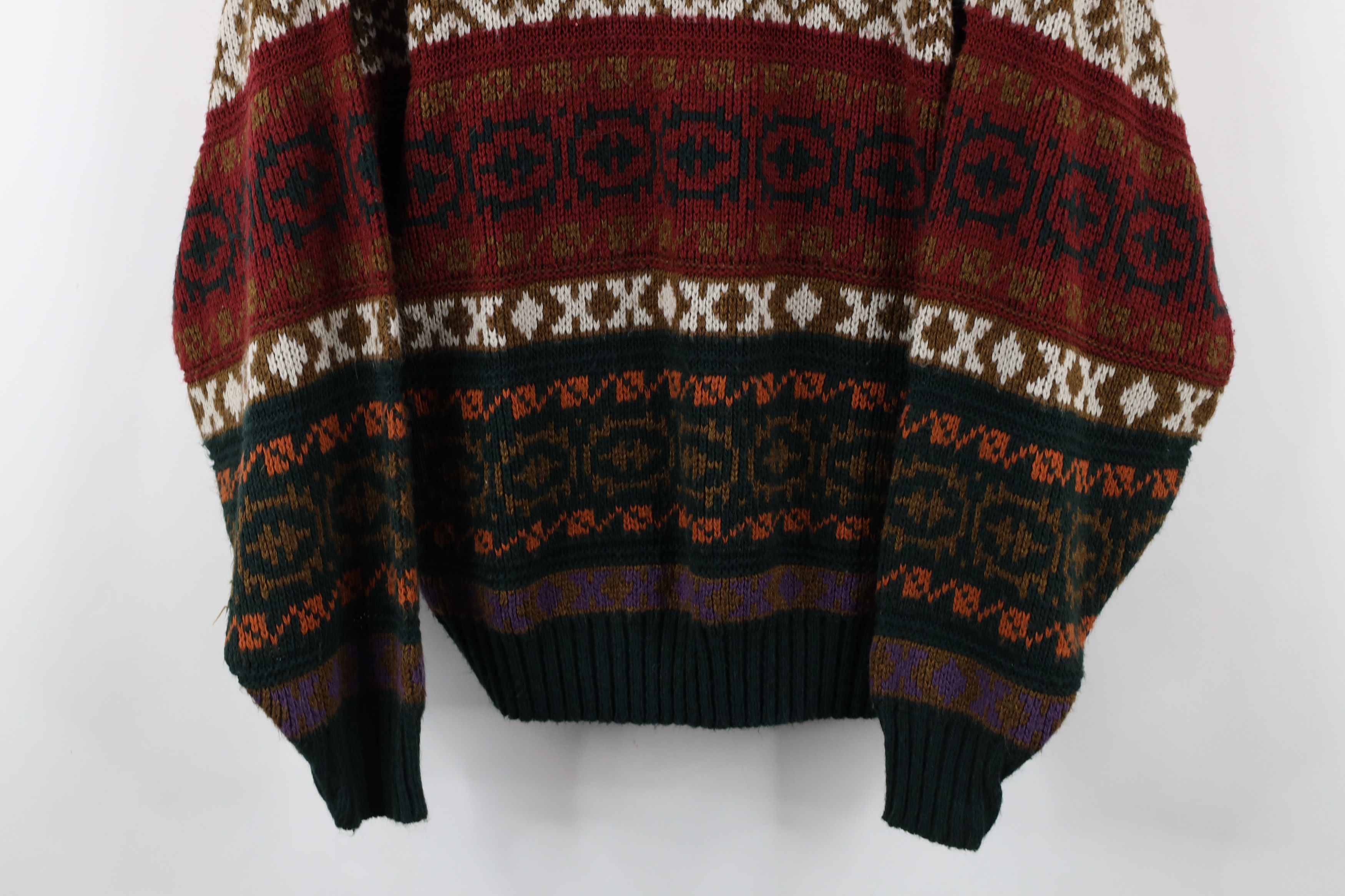 Vintage Vintage 90s Coogi Style Rainbow Fair Isle Knit Sweater USA Size US S / EU 44-46 / 1 - 3 Thumbnail