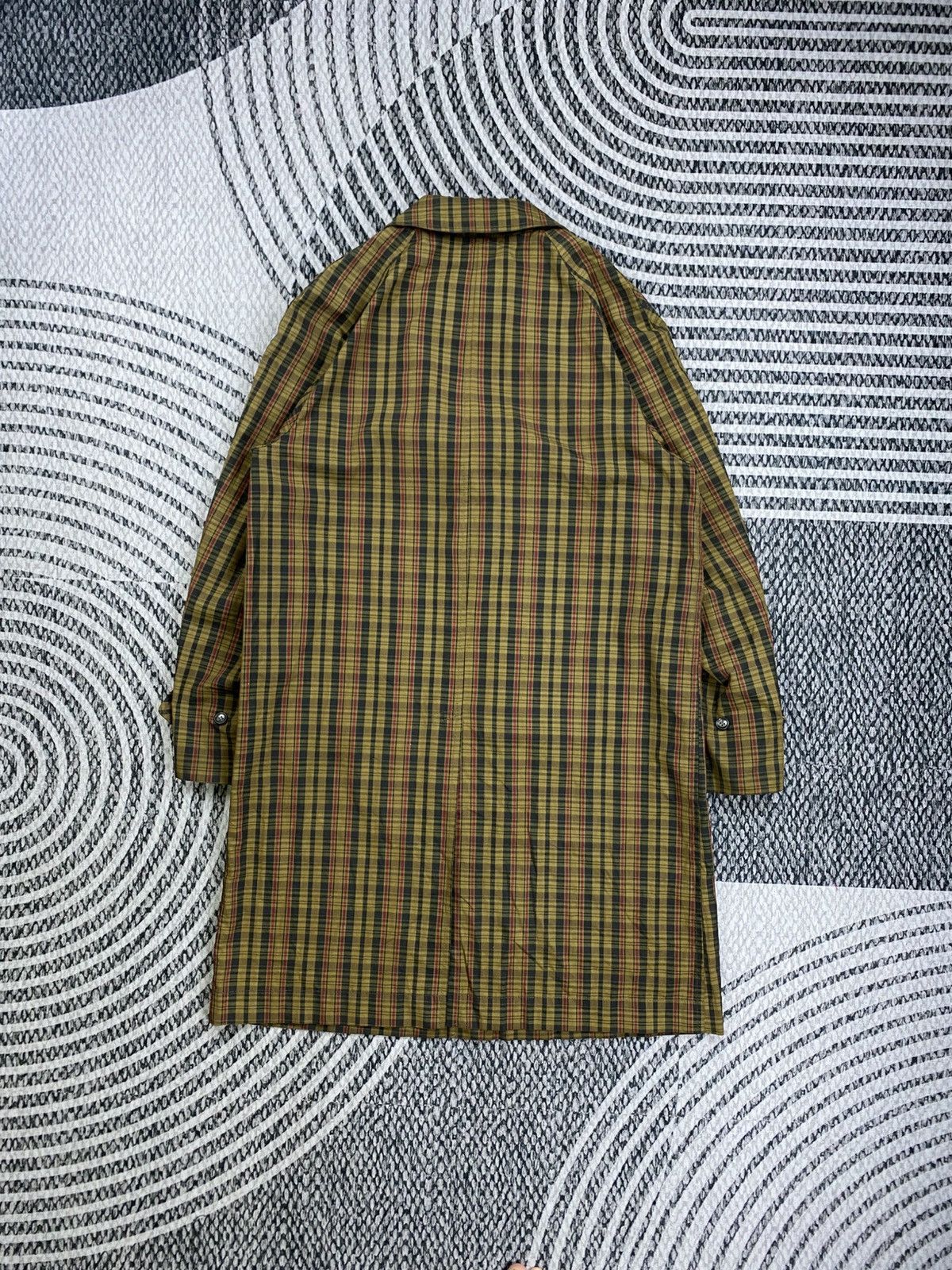Other Vintage Harvard Checked Wool Long Trench Jacket Size US M / EU 48-50 / 2 - 3 Thumbnail