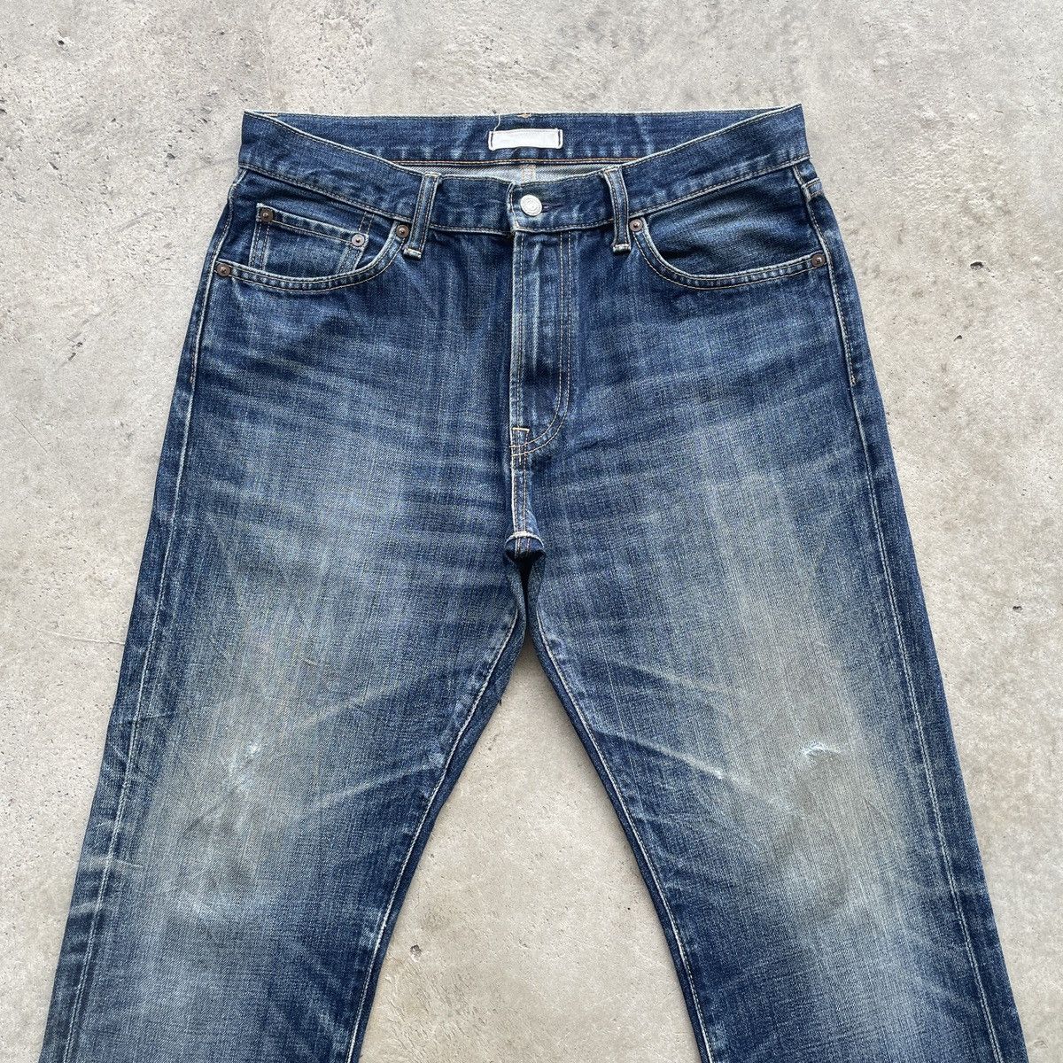Japanese Brand W33x28.5💥 Vintage Japanese Faded Jeans Pants Denim Size US 33 - 3 Thumbnail