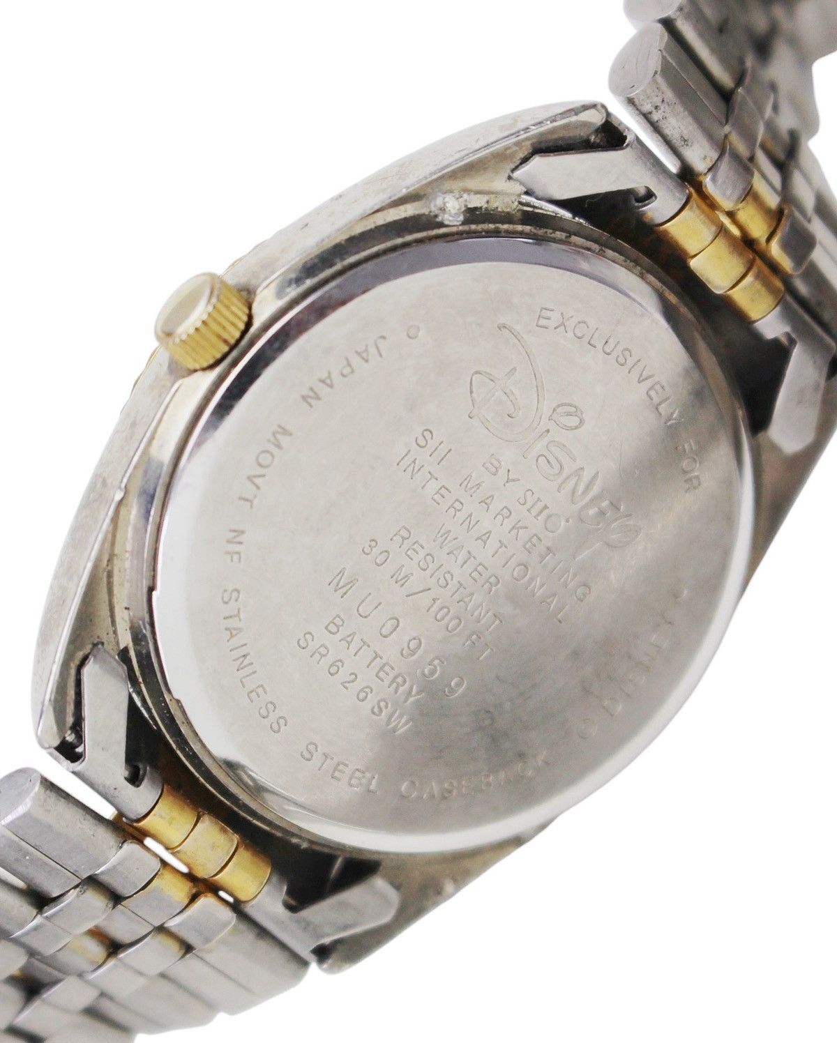 Vintage 2000S DISNEY MICKEY MOUSE TWO-TONE DAY-DATE WATCH Size ONE SIZE - 6 Thumbnail