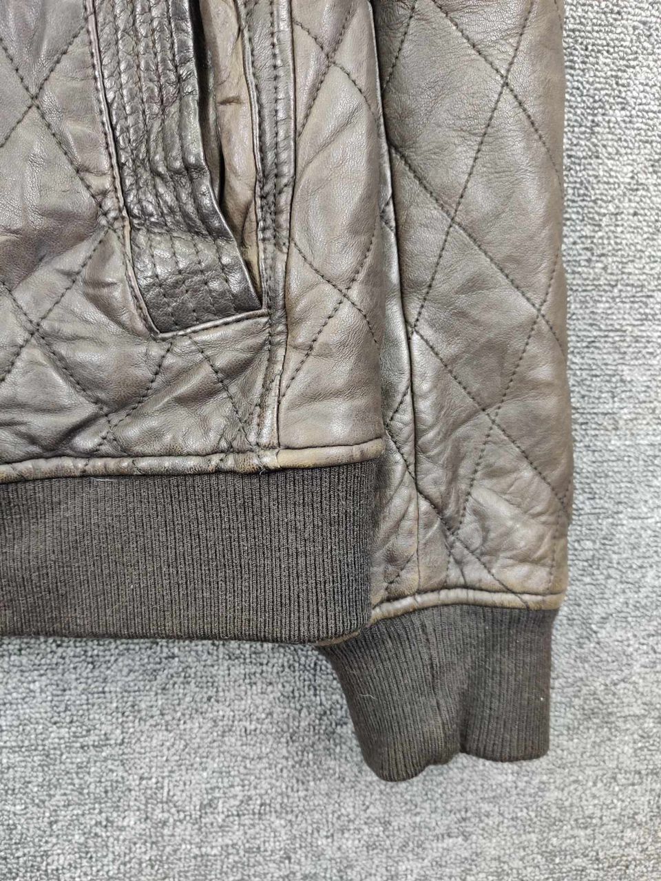 Burberry Burberry Black Label Quilted Leather Brown Jacket Size US L / EU 52-54 / 3 - 3 Thumbnail