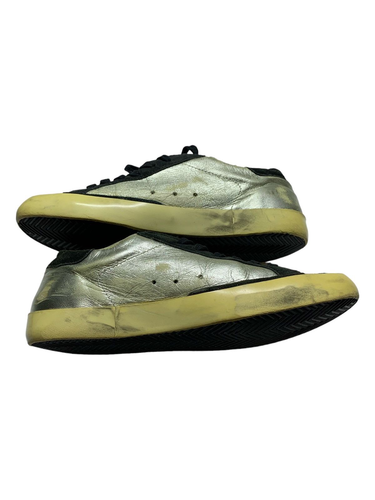 Golden Goose Authentic Golden Goose Superstar Silver Sneakers GGDB Shoes Size US 8.5 / EU 41-42 - 6 Thumbnail