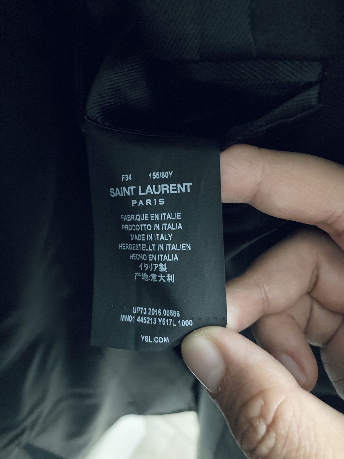 Saint Laurent Paris SAINT LAURENT BY HEDI SLIMANE 16AW LE SMOKING TUXEDO COAT Size XS / US 0-2 / IT 36-38 - 3 Thumbnail