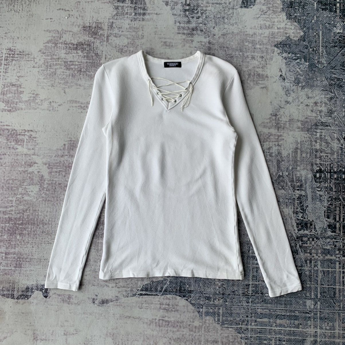 20471120 Tornado Mart Punk Drawstring Collar Longsleeve Size US XS / EU 42 / 0 - 1 Thumbnail