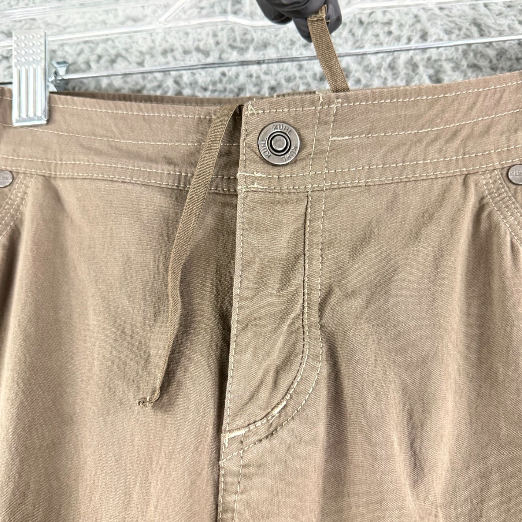 Vintage Kuhl Splash Cargo Roll Up Pant Womens Size 14 Brown Straight Leg Hiking Outdoor Pants Size 36" / US 14 / IT 50 - 4 Thumbnail